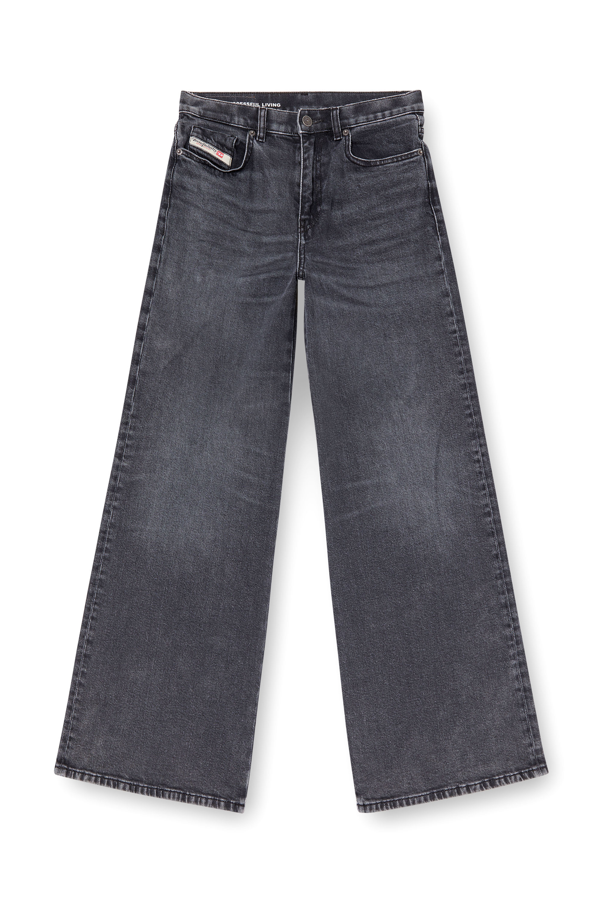 Diesel - Flare Jeans 1978 D-Akemi 0CLBG Femme, Noir/Gris foncé - Image 3