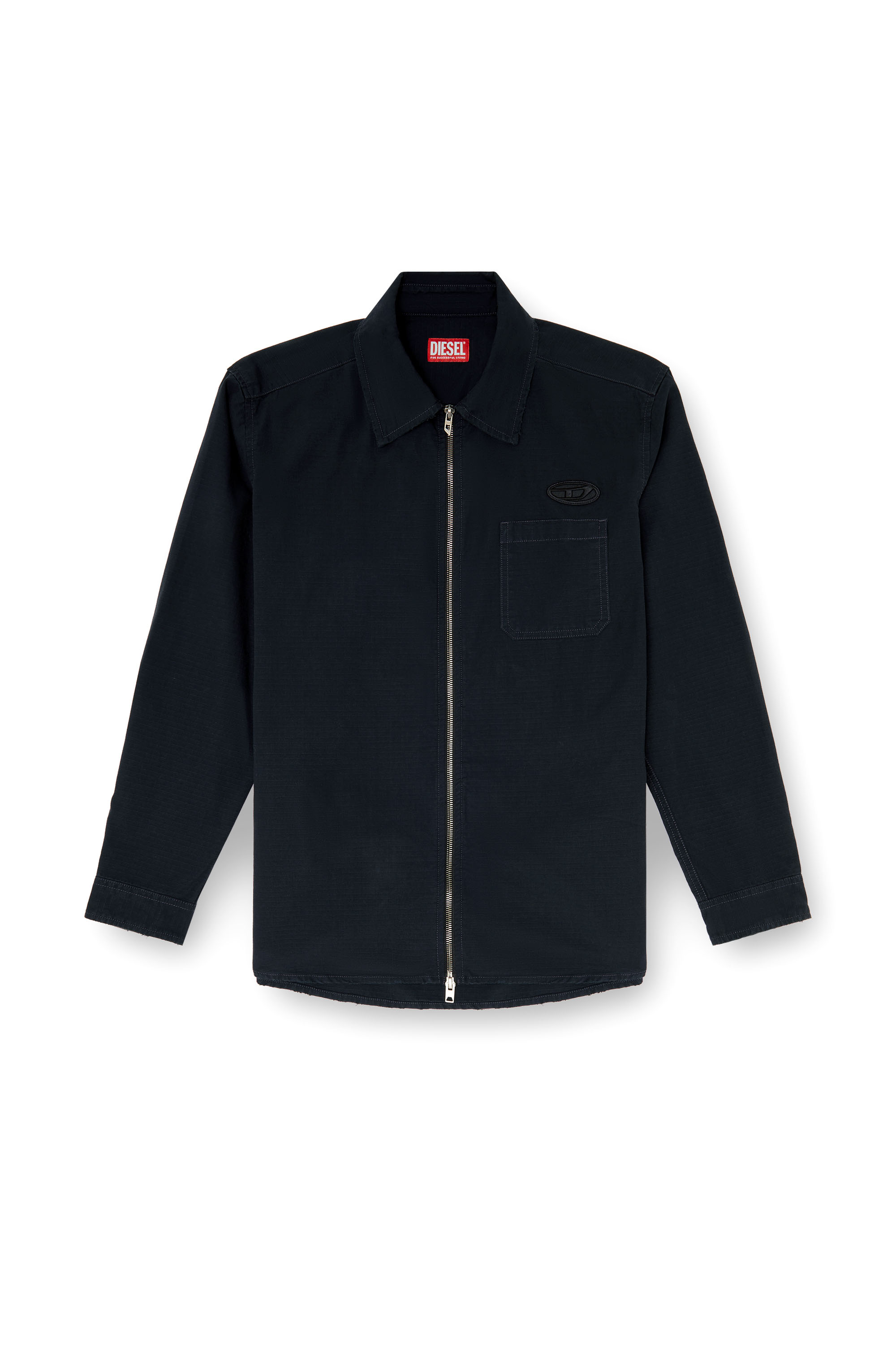 Diesel - S-ALIAS-ZIP, Chemise en ripstop avec fermeture zipp&eacute;e Homme in ToBeDefined - 3