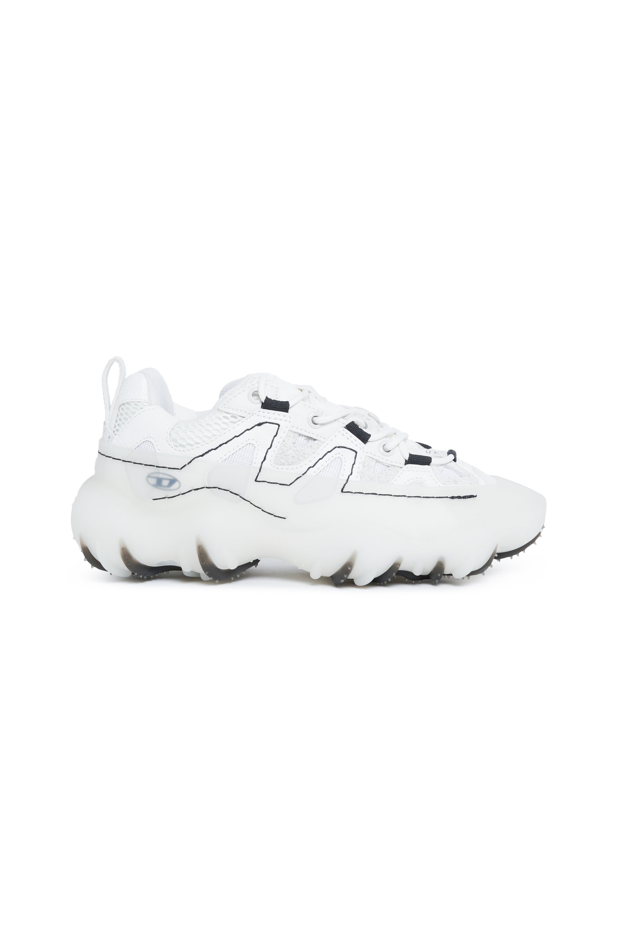 Diesel - S-PROTOTYPE P1, Sneakers en mesh, cuir et ripstop Mixte in Blanc - 1