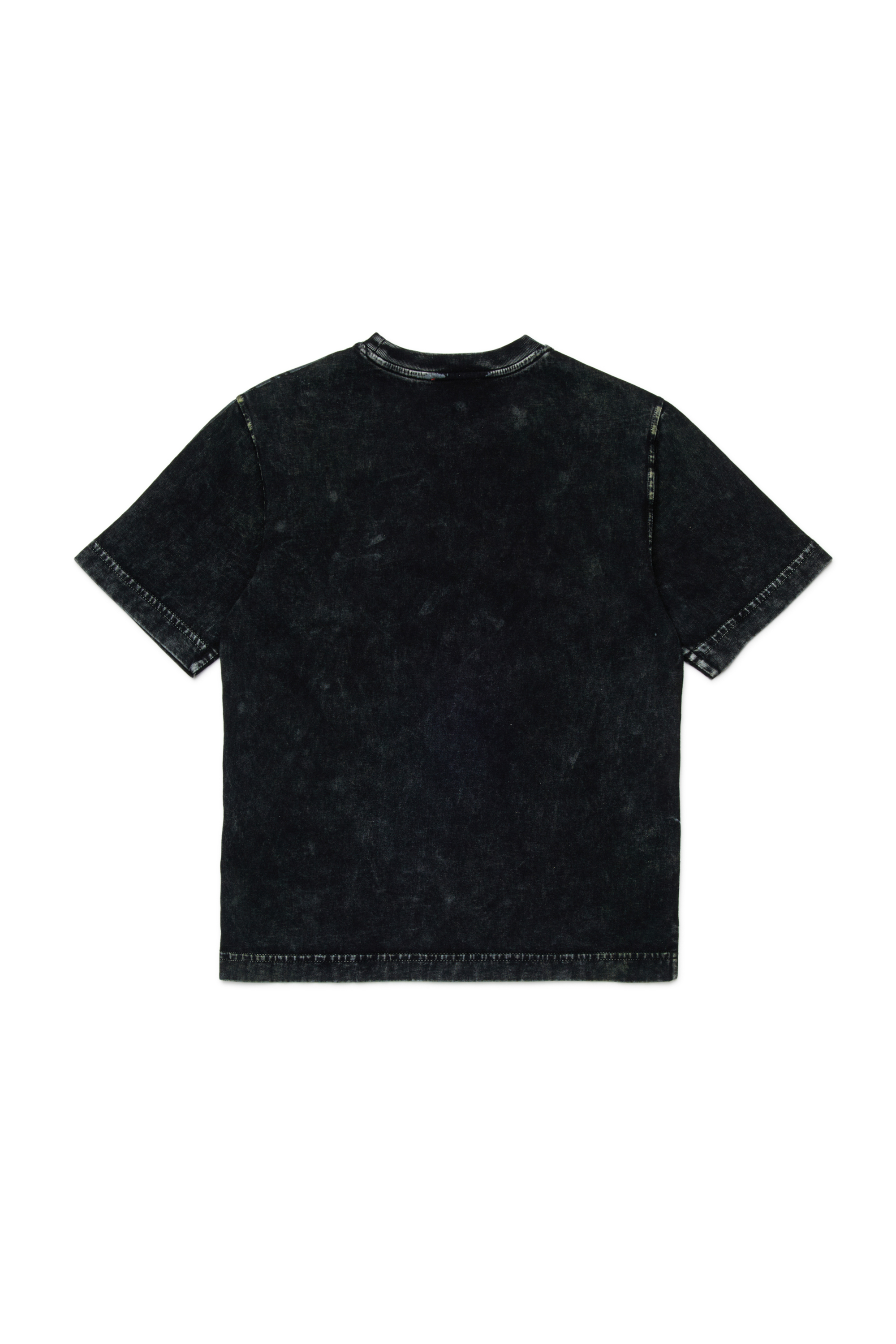 Diesel - TABOXTAR2 OVER, T-shirt avec imprim&eacute; effet craie Homme in Noir - 2