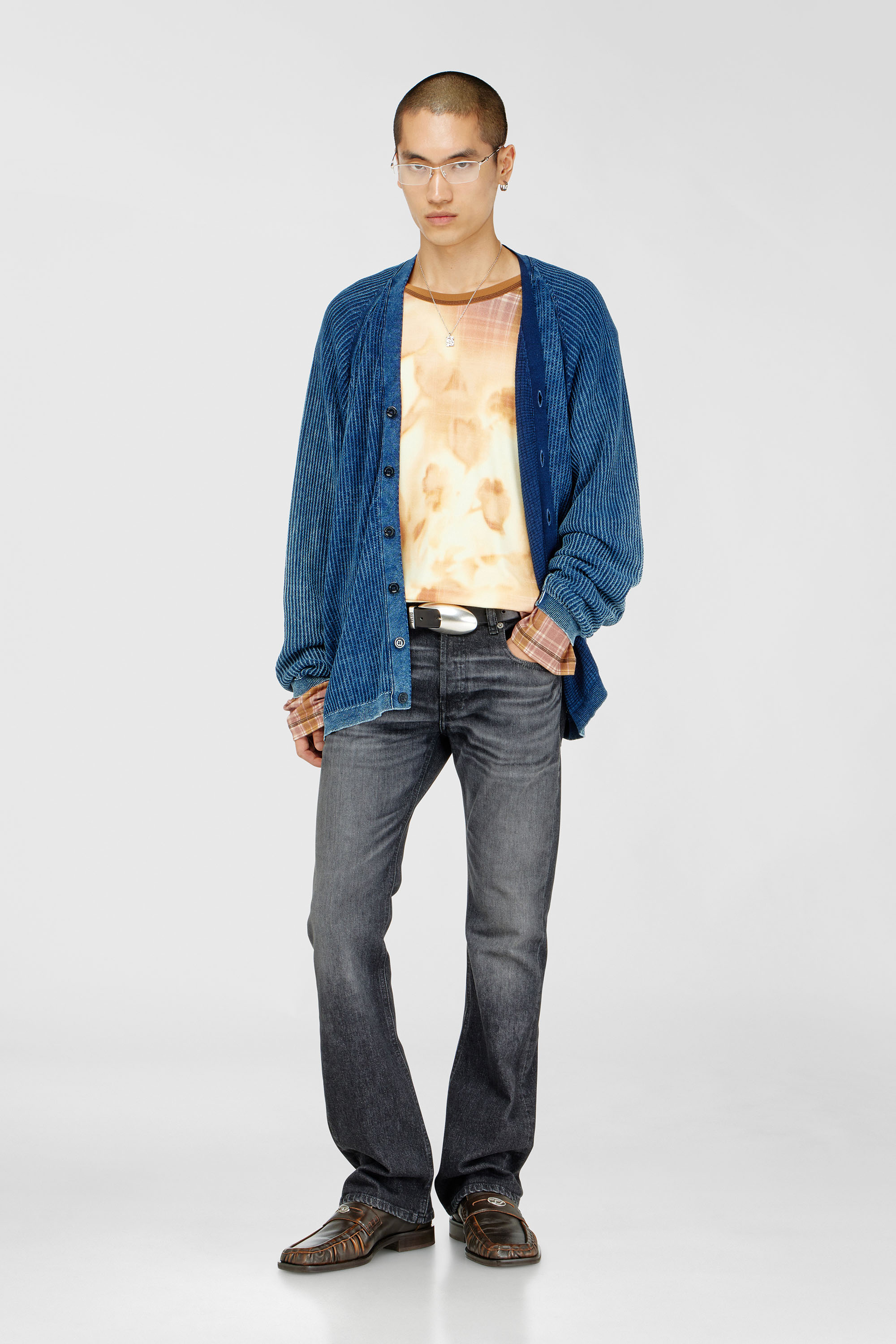 Diesel - Bootcut Jeans 2007 Zatiny 09N48 Homme, Noir/Gris fonc&eacute; - Image 1