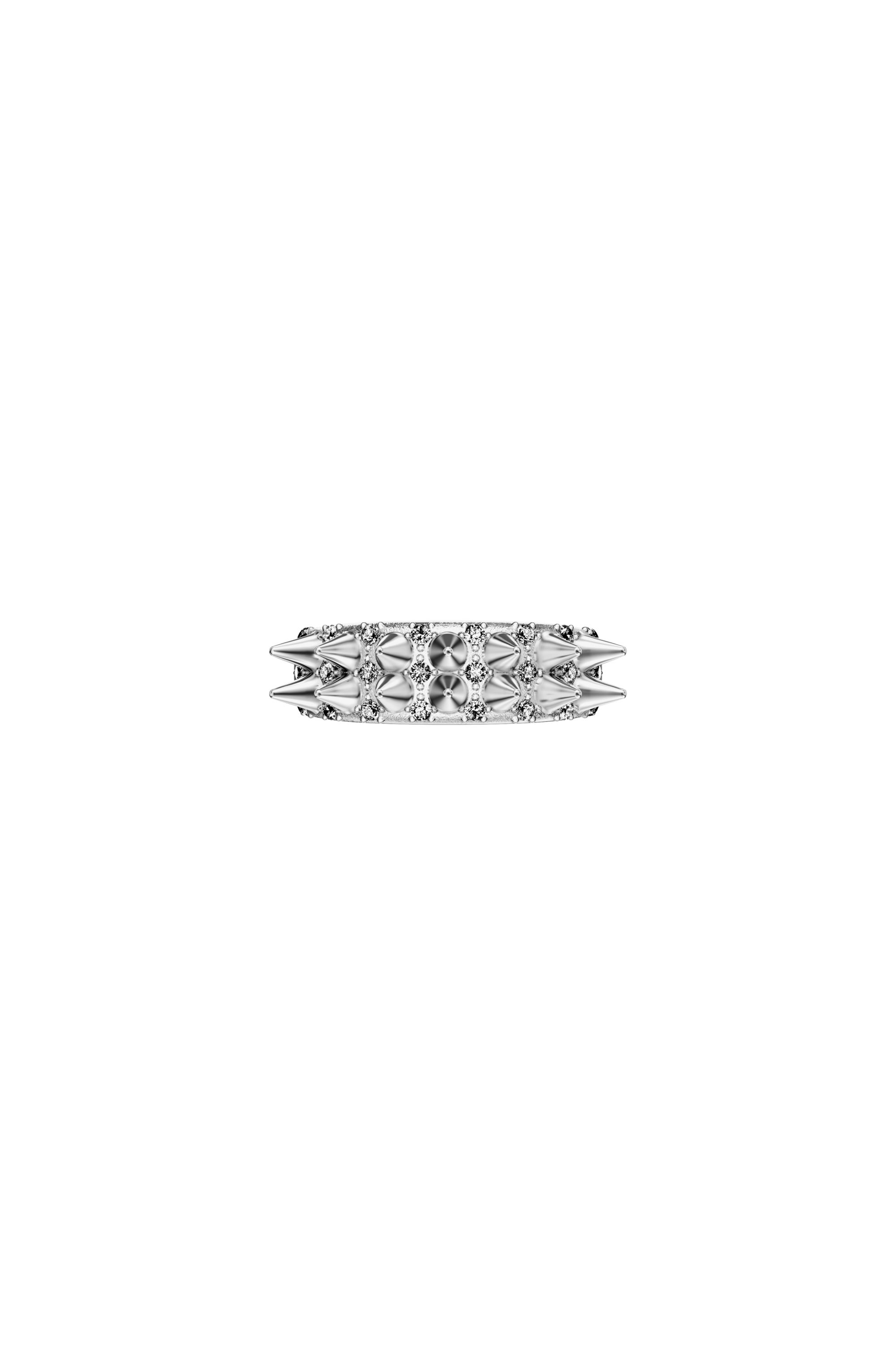 Diesel - DX1723040, Bague bande en acier inoxydable Mixte in Gris argent&eacute; - 3