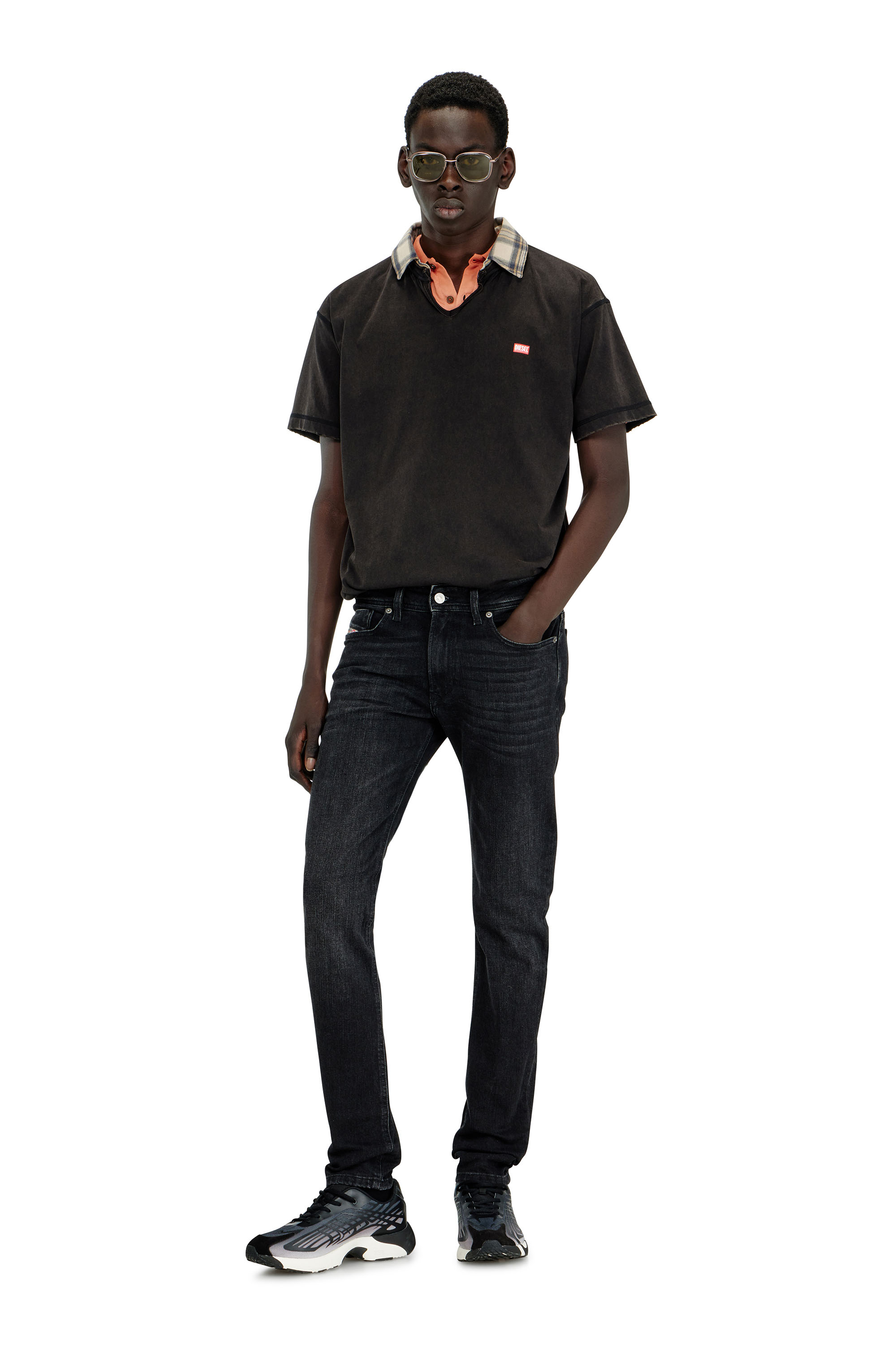 Diesel - Skinny Jeans 1979 Sleenker 0GRDA Homme, Noir/Gris fonc&eacute; - Image 2