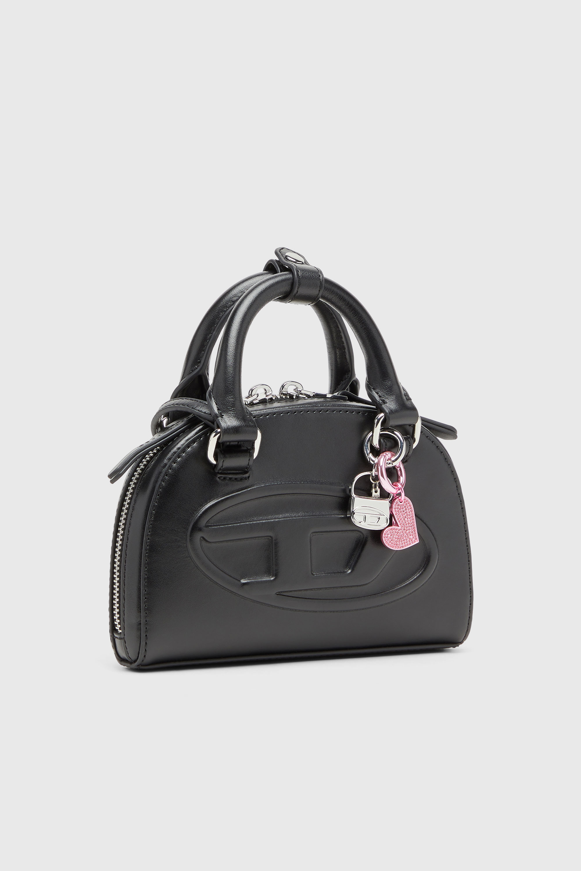 Diesel - CHARM-1DR, Breloque en m&eacute;tal avec mini breloque 1DR Femme in Gris argent&eacute; - 3