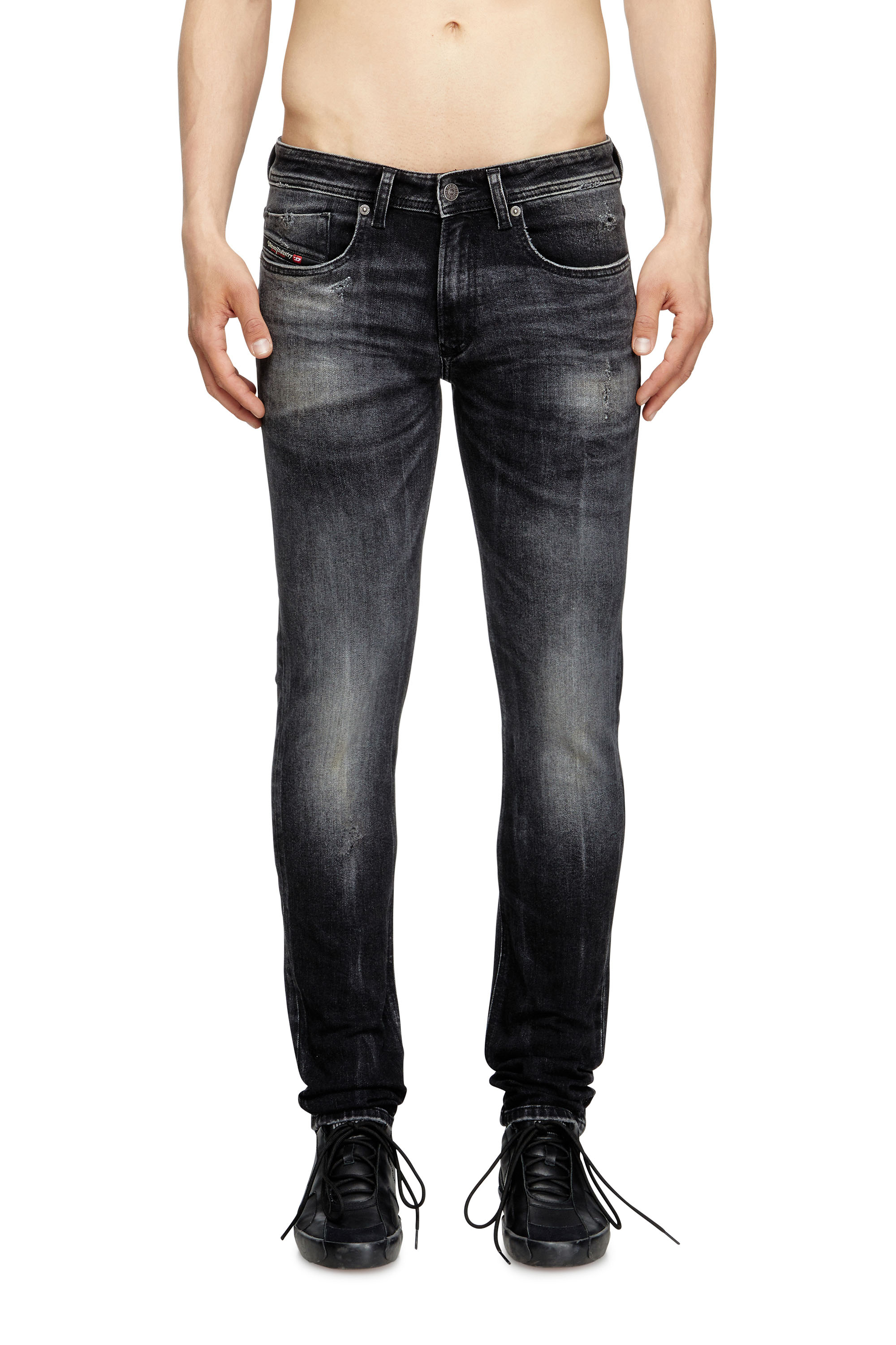 Diesel - Skinny Jeans 1979 Sleenker 0DBDP Homme, Noir/Gris foncé - Image 1