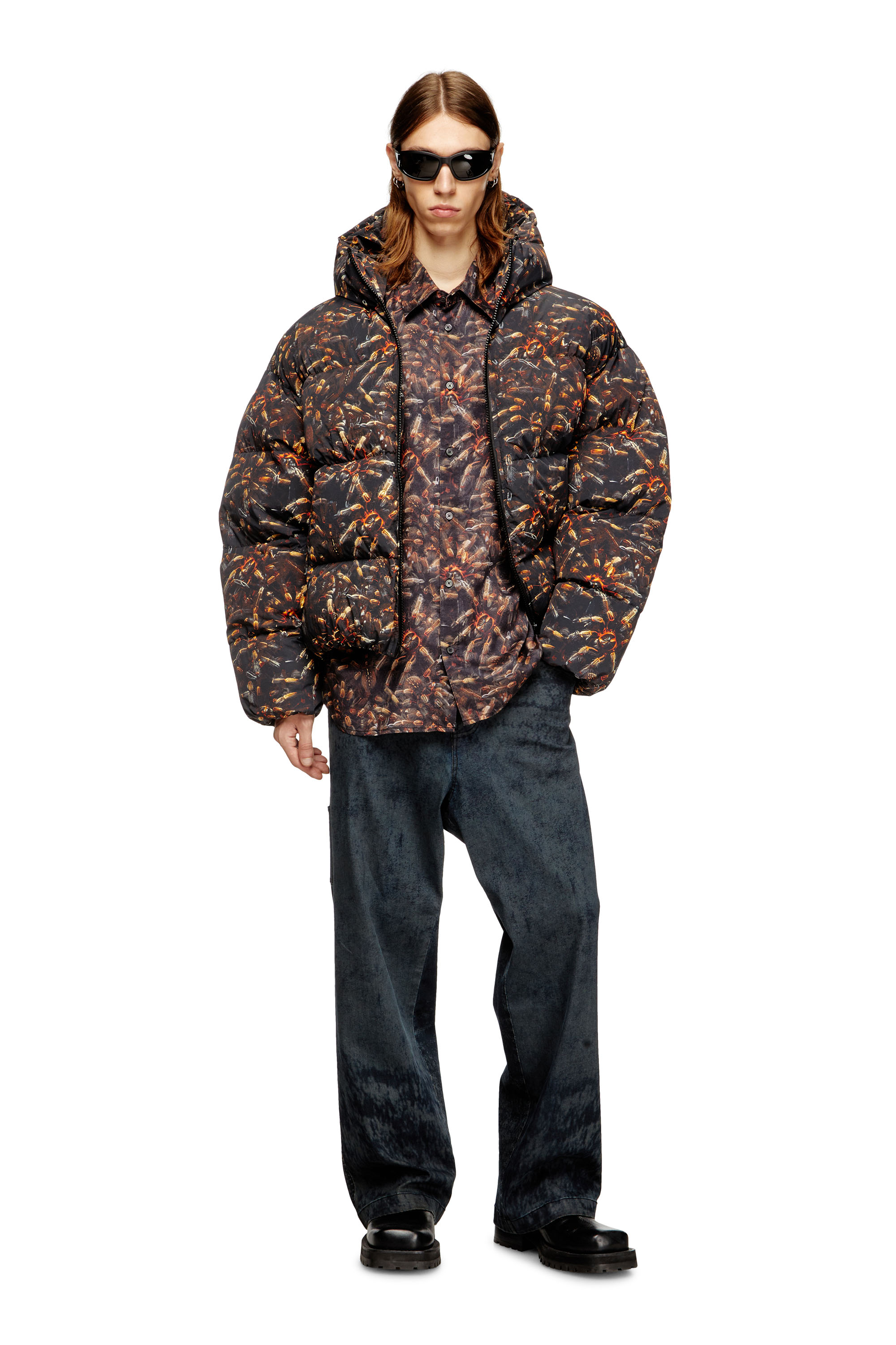 Diesel - S-SIMPLY-SPIDER-PJBK, Chemise en lyocell avec imprimé intégral Homme in Polychrome - 2