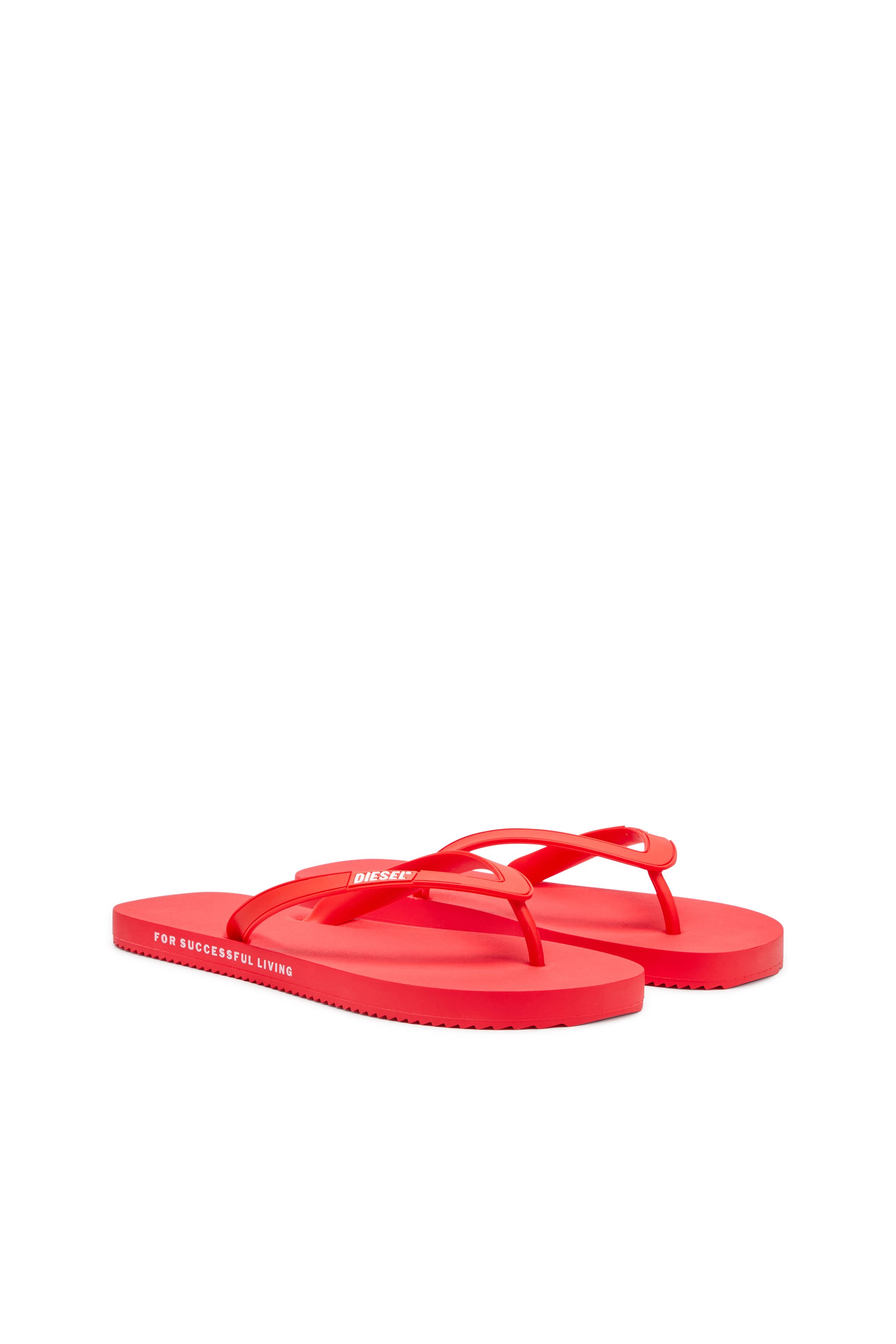 Diesel - SA-RIO W, Tongs en caoutchouc Femme in Rouge - 2