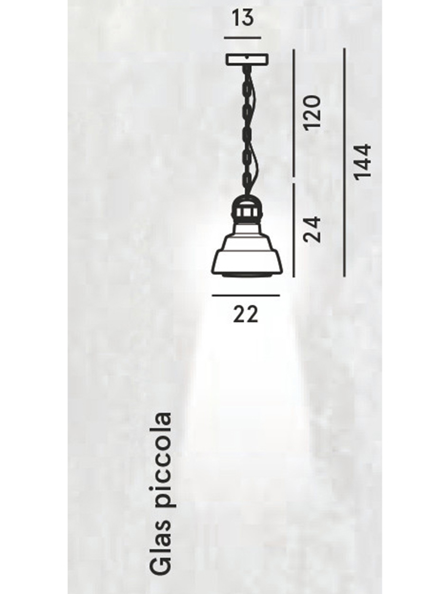 Diesel - GLAS PICCOLA, Petit luminaire avec verre souffl&eacute; suspendu Mixte in Gris argent&eacute; - 2