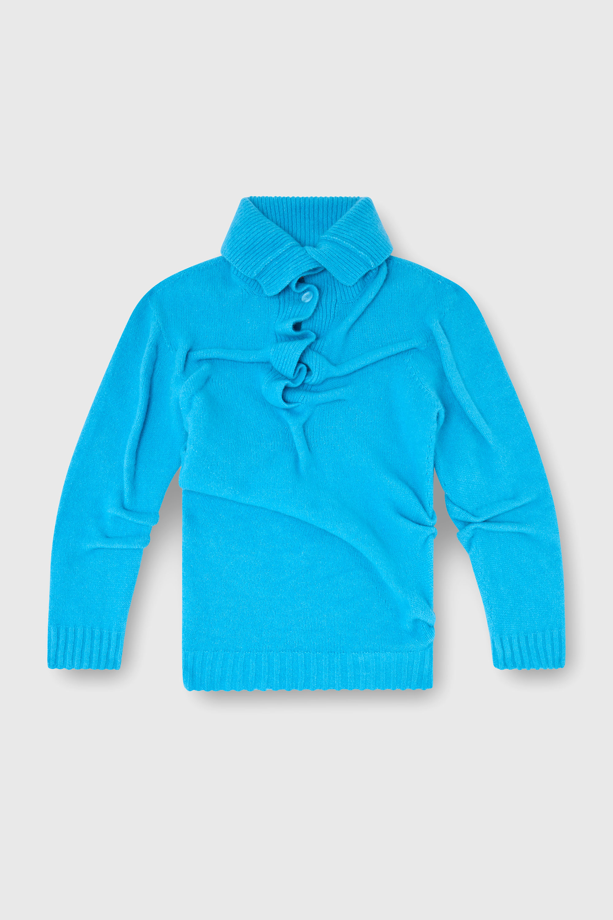 Diesel - M-AMARY, Pull col boutonnage en maille bouillie froiss&eacute;e Femme in ToBeDefined - 2