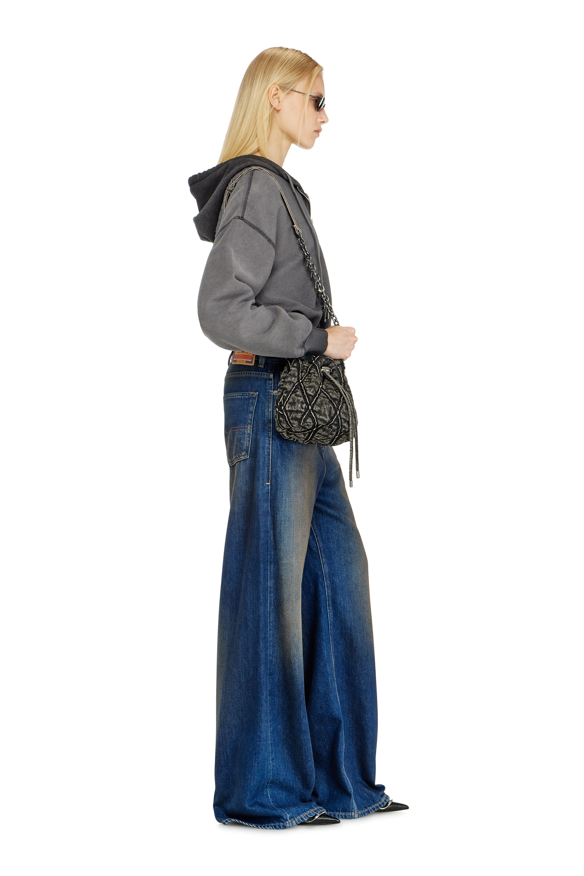 Diesel - Relaxed Jeans 1996 D-Sire 09P47 Femme, Bleu Fonc&eacute; - Image 2