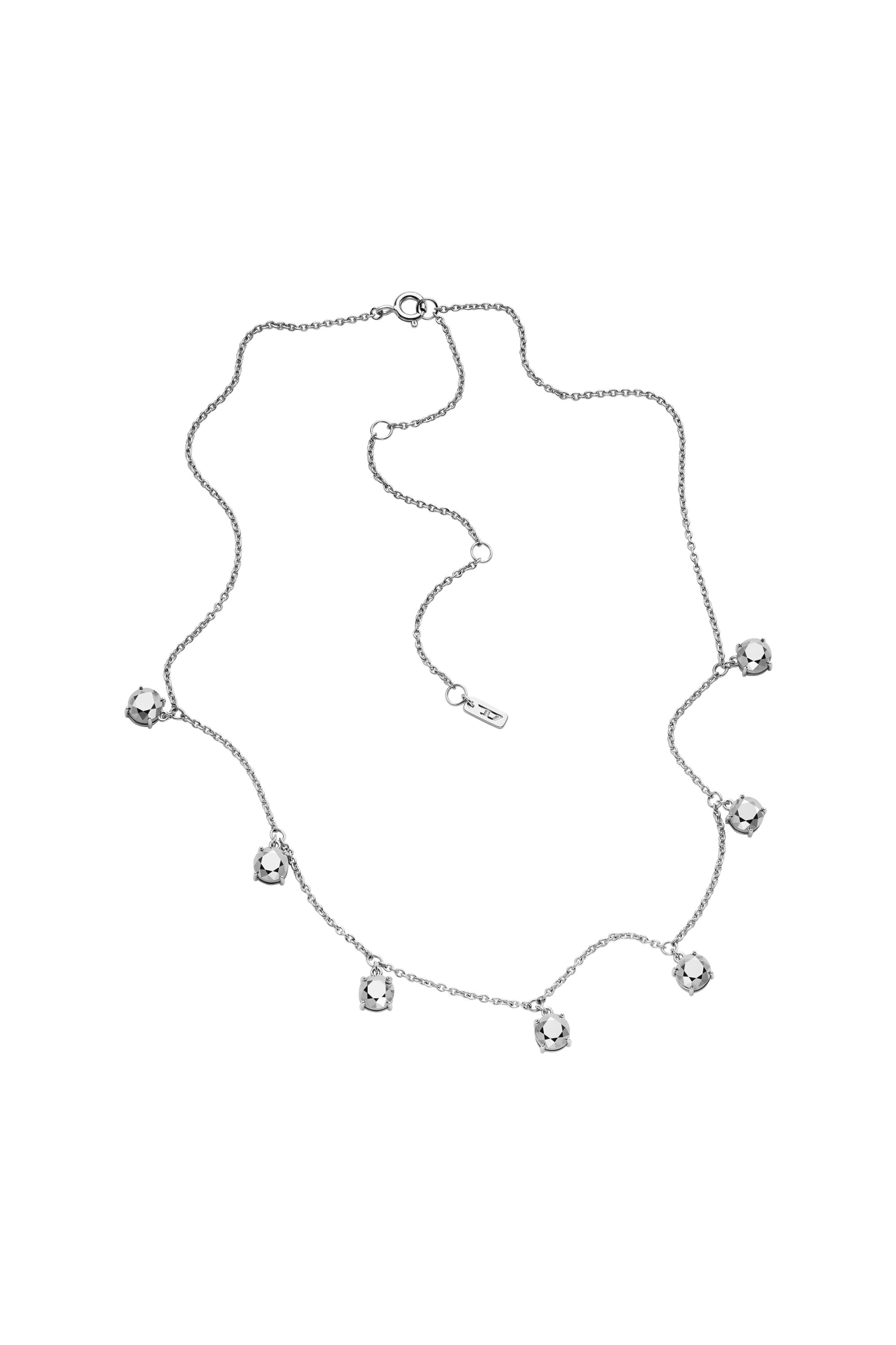 Diesel - DL1360040 STERLING SILVER JEWEL, Collier chaîne en argent sterling Mixte in Gris argenté - 2