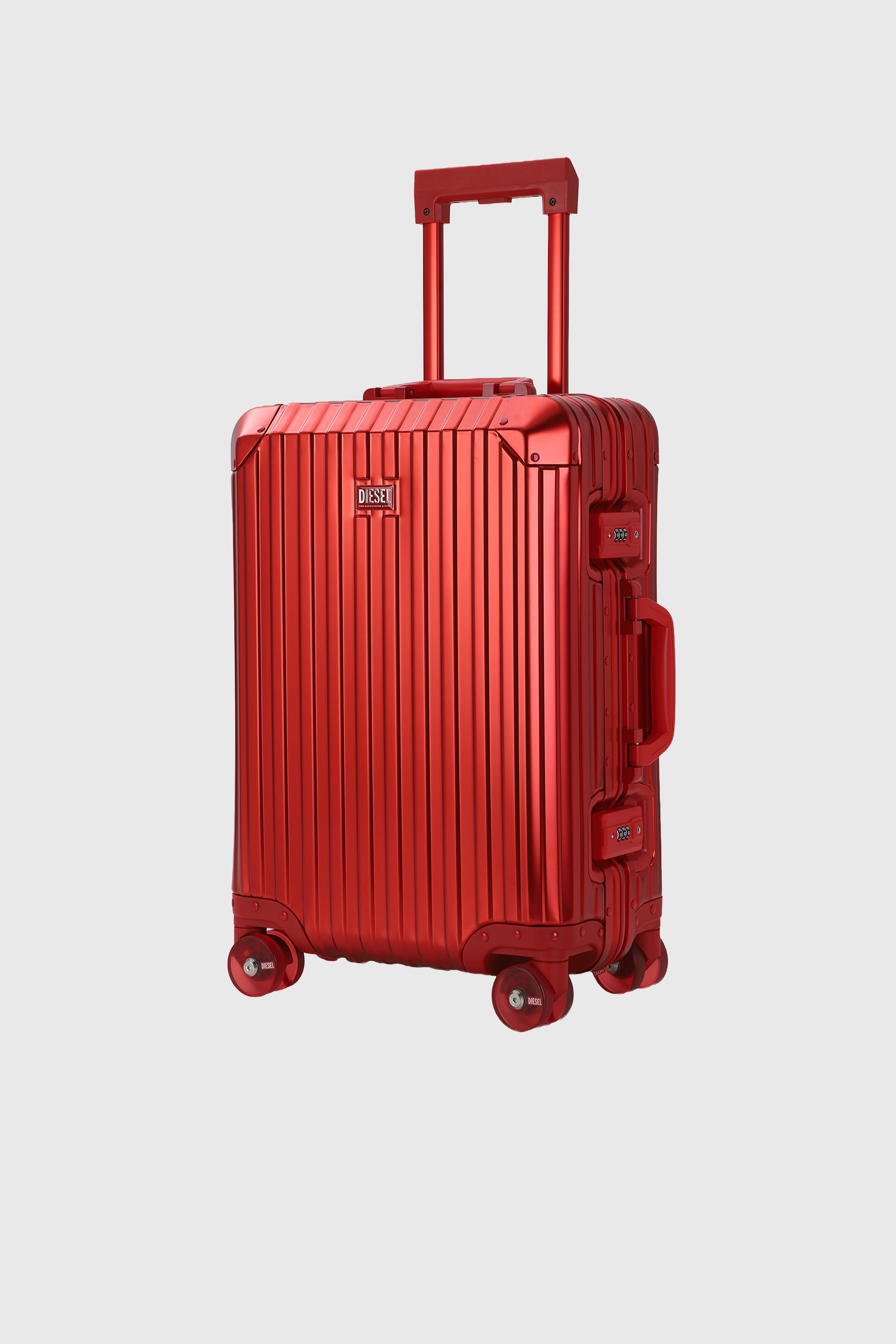 Diesel - DIESEL ALUMINUM TROLLEY- DSL002, Valise en aluminium taille S Mixte in Rouge - 5