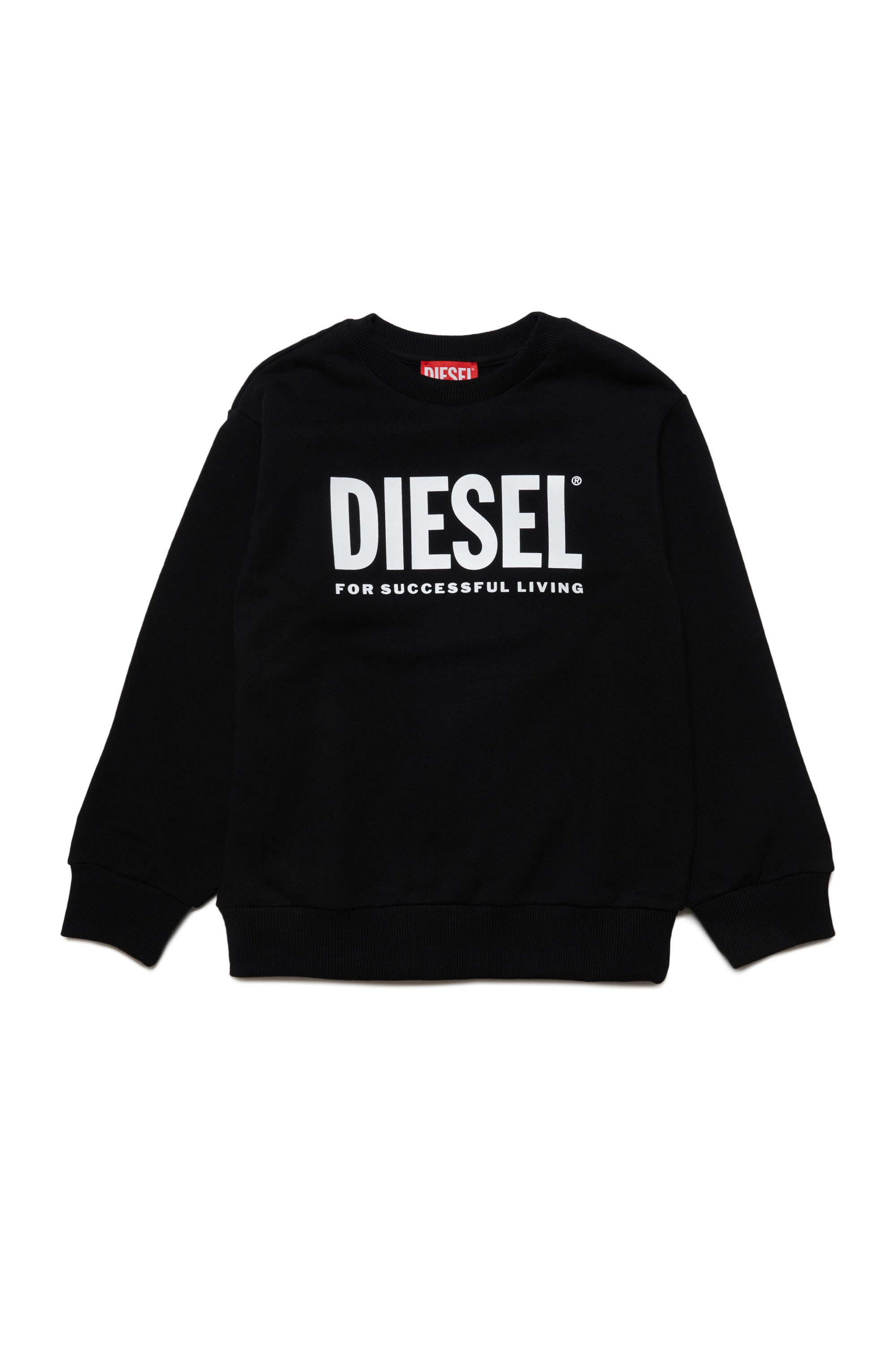 Diesel - LSFORT DI OVER, Mixte Sweat-shirt avec logo imprimé in Noir - Image 1
