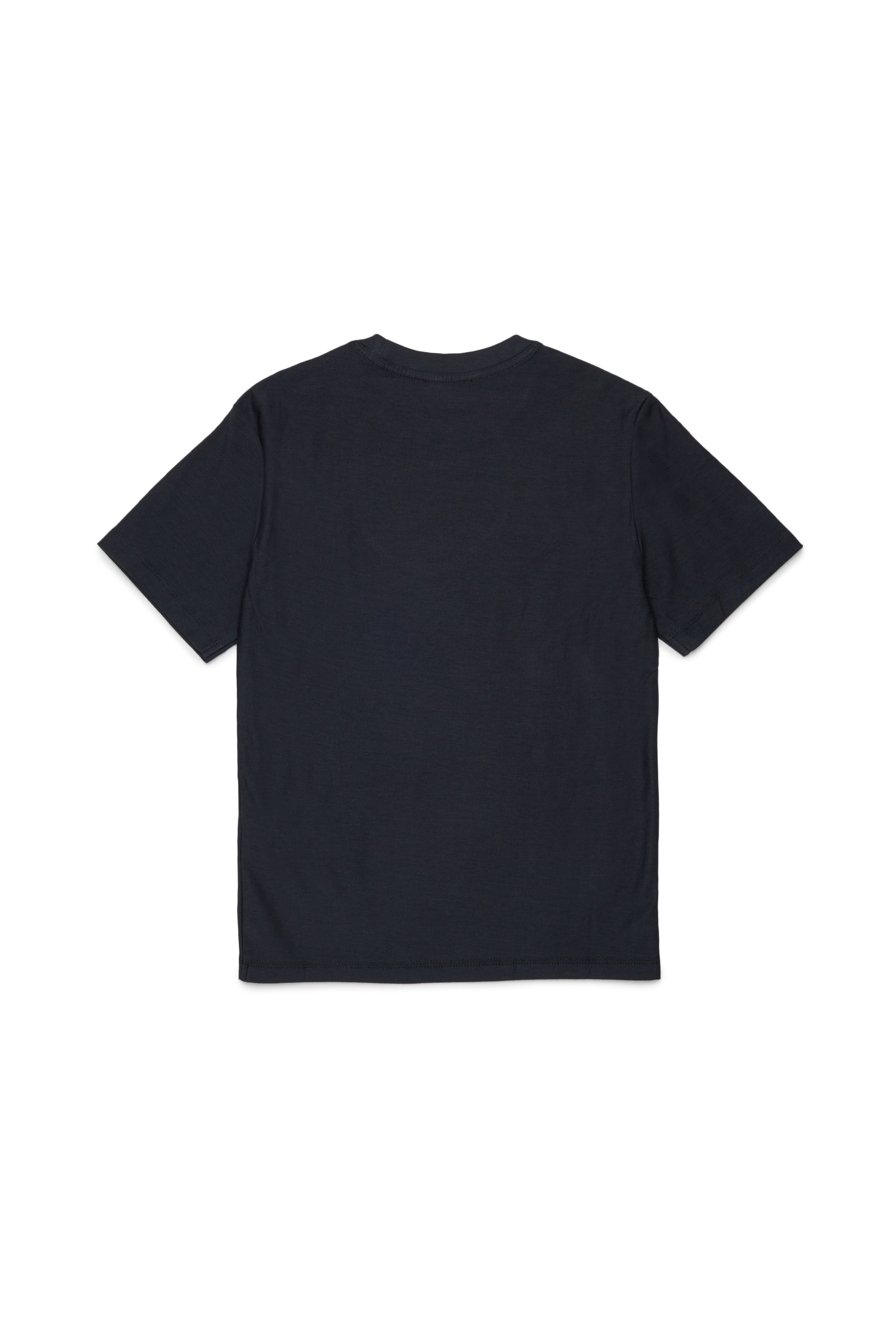 Diesel - TFRIT OVER, Man's T-shirt with Oval D logo and streaky effect in Black - 2
