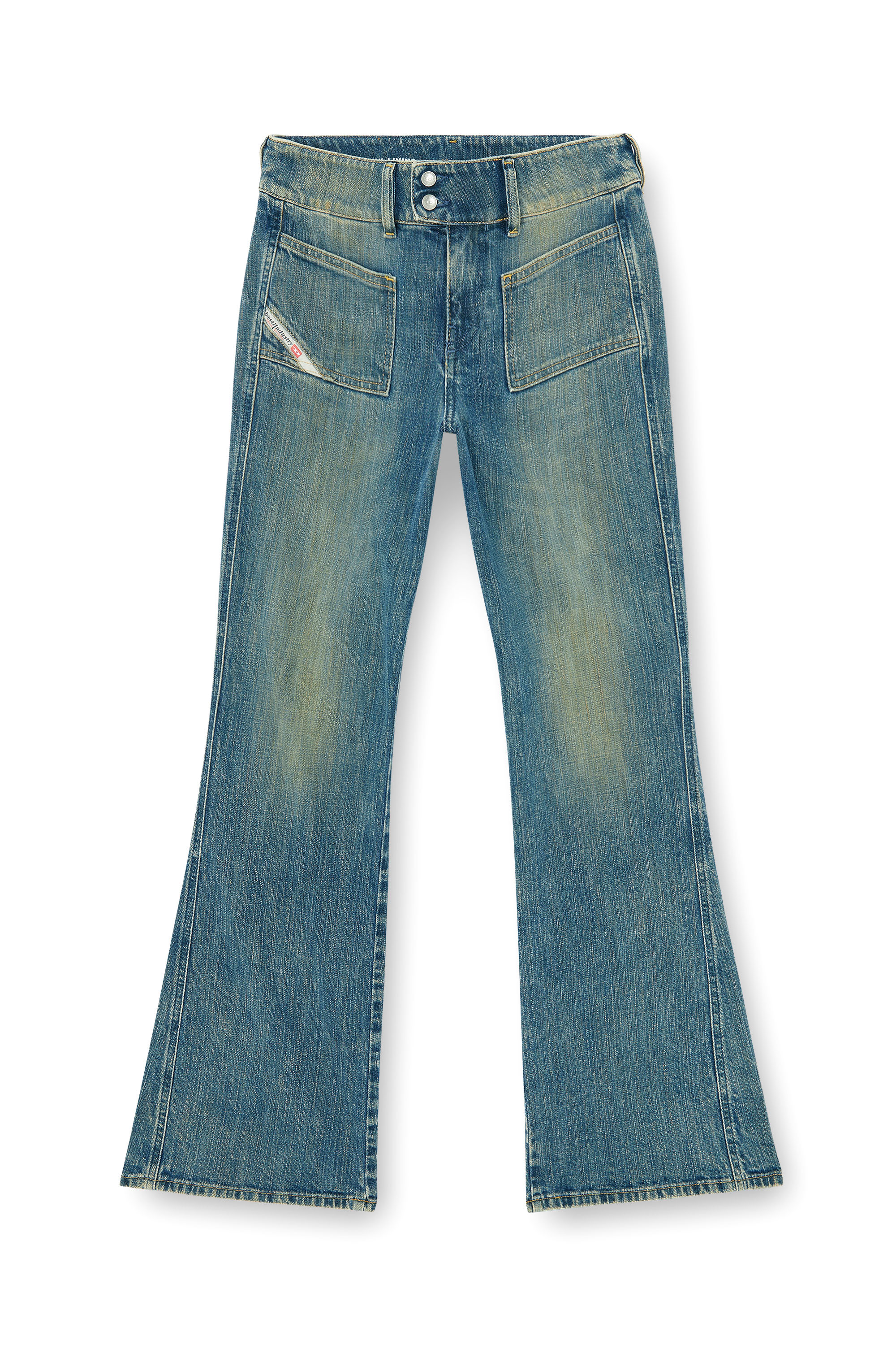 Diesel - Bootcut Jeans D-Hush 007EJ Femme, Bleu moyen - Image 6