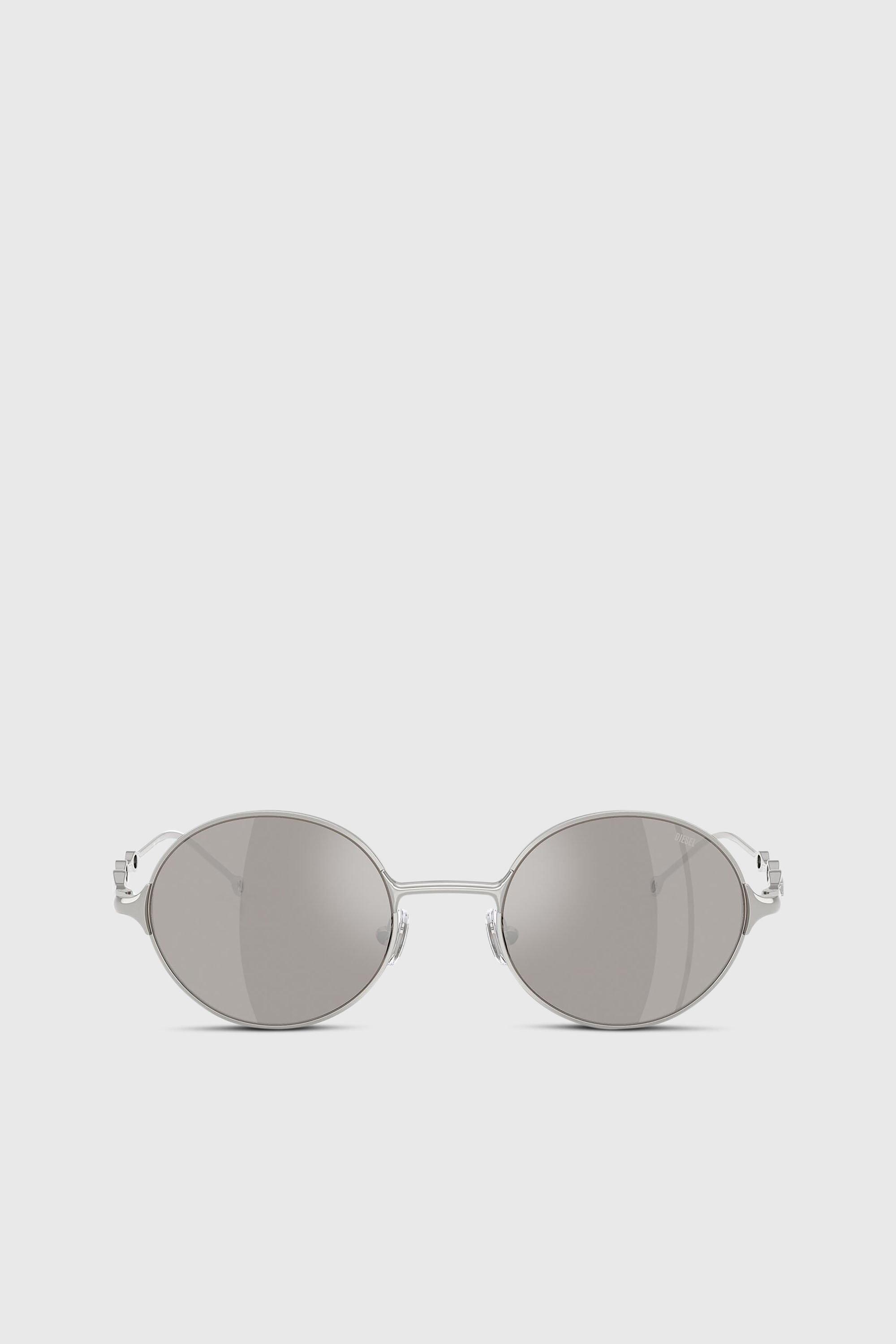Diesel - 0DL1008, Lunettes de soleil rondes Mixte in Gris argent&eacute; - 1