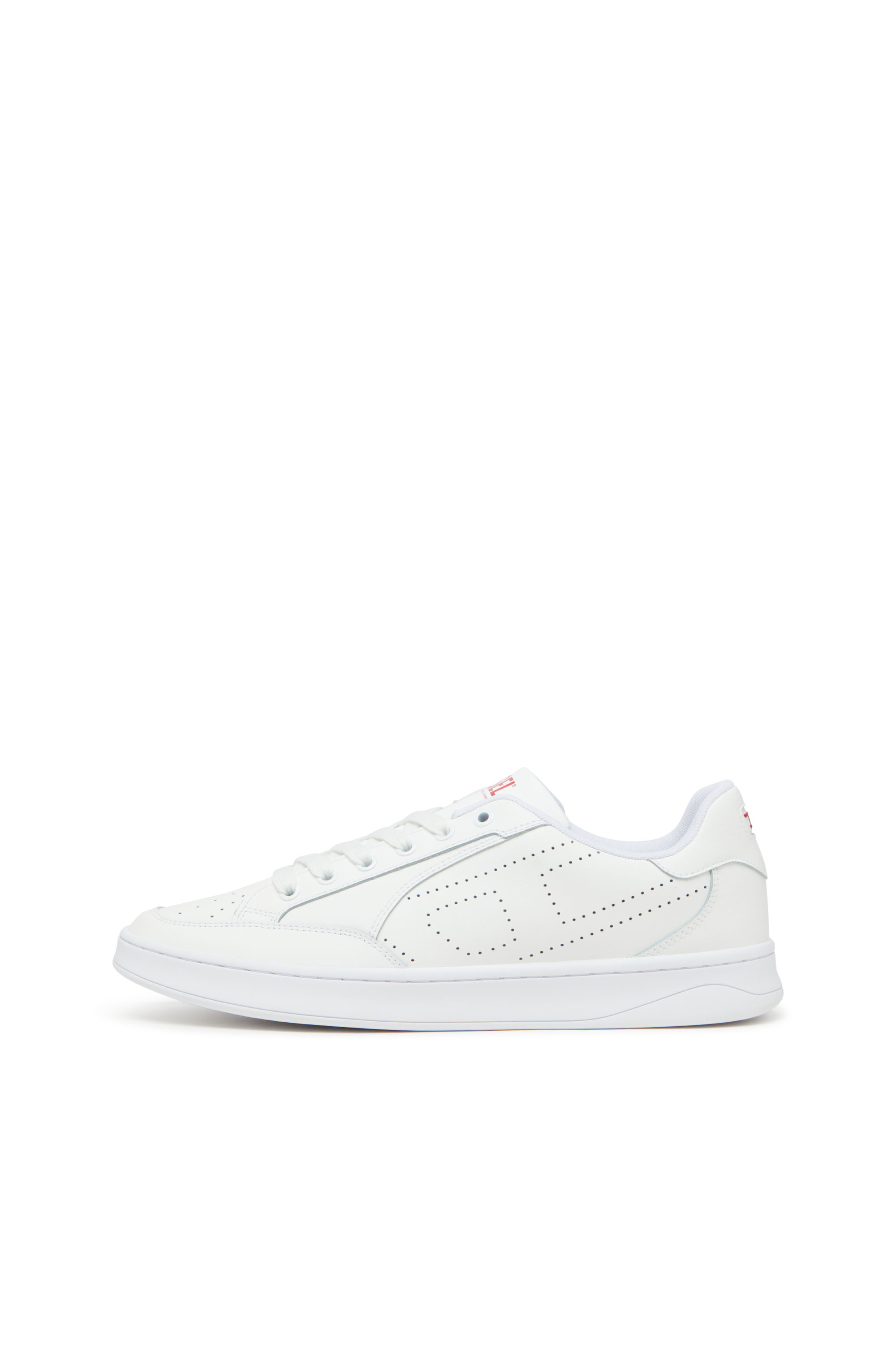 Diesel - S-DAKOTA LOW W, Sneakers en cuir avec logo perforé Femme in Blanc - 7