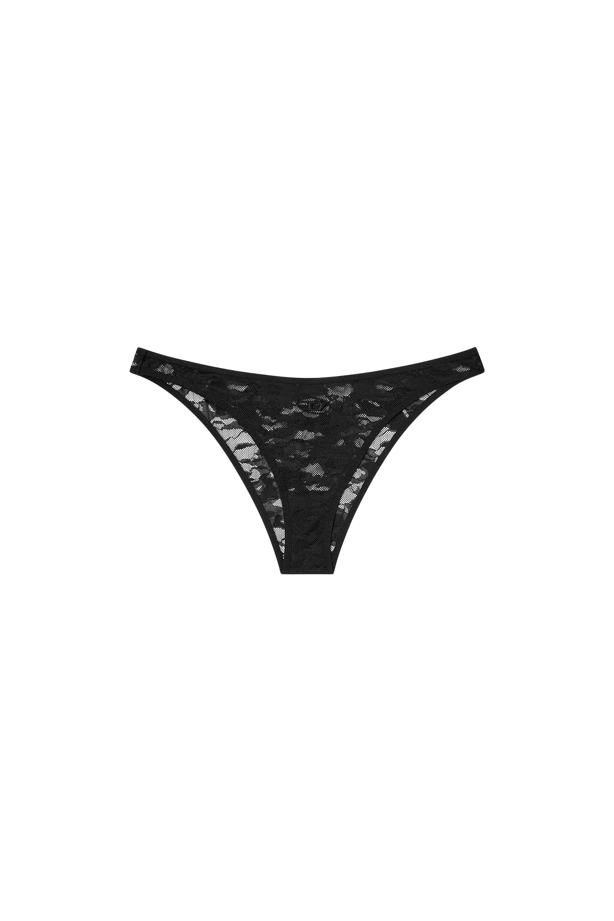 Diesel - PUNCHY-UTLT, Slip en dentelle camouflage Femme in Noir - 4