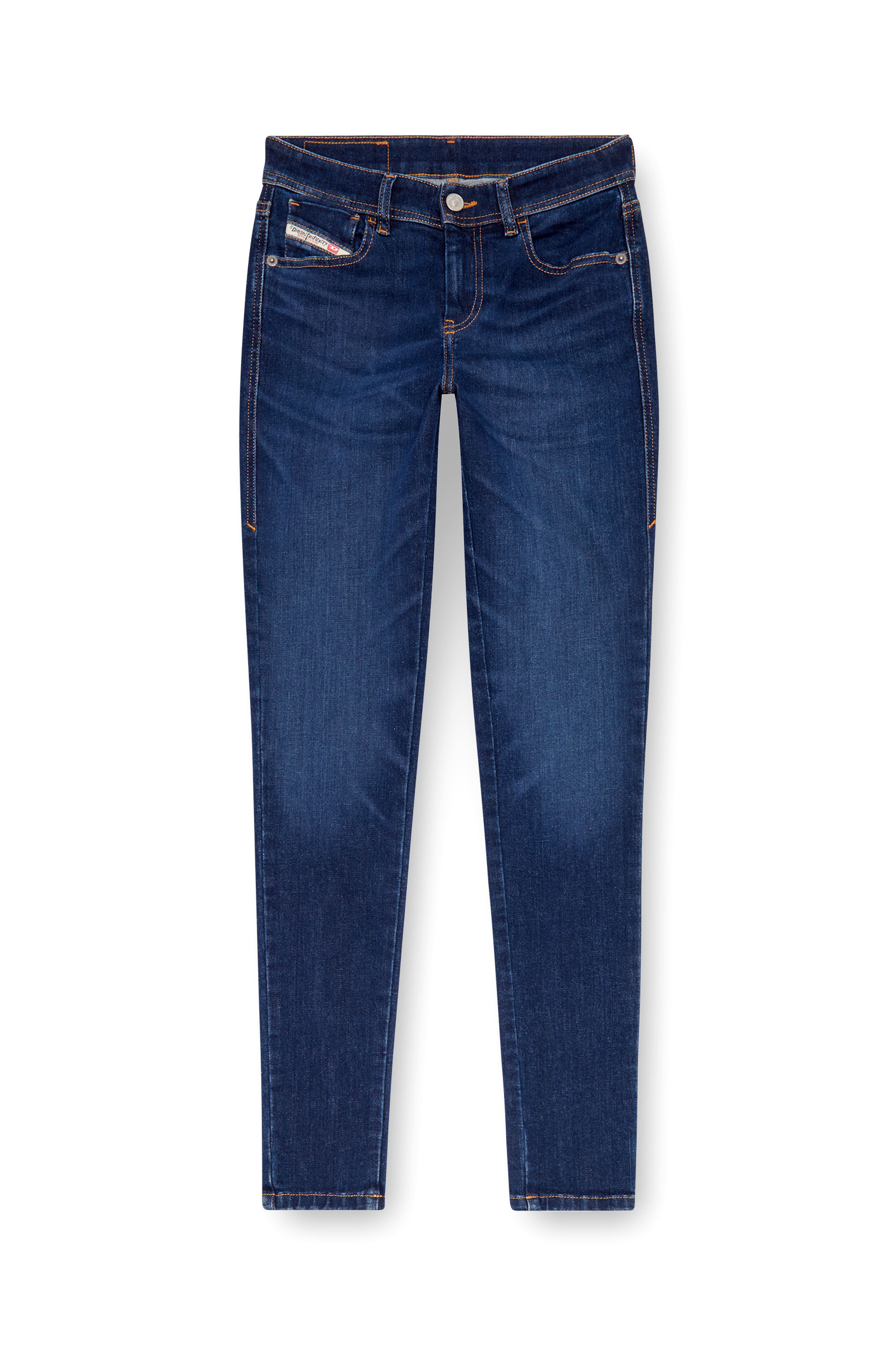 Diesel - Femme Super skinny Jeans 2017 Slandy 09J12, Bleu Foncé - Image 5