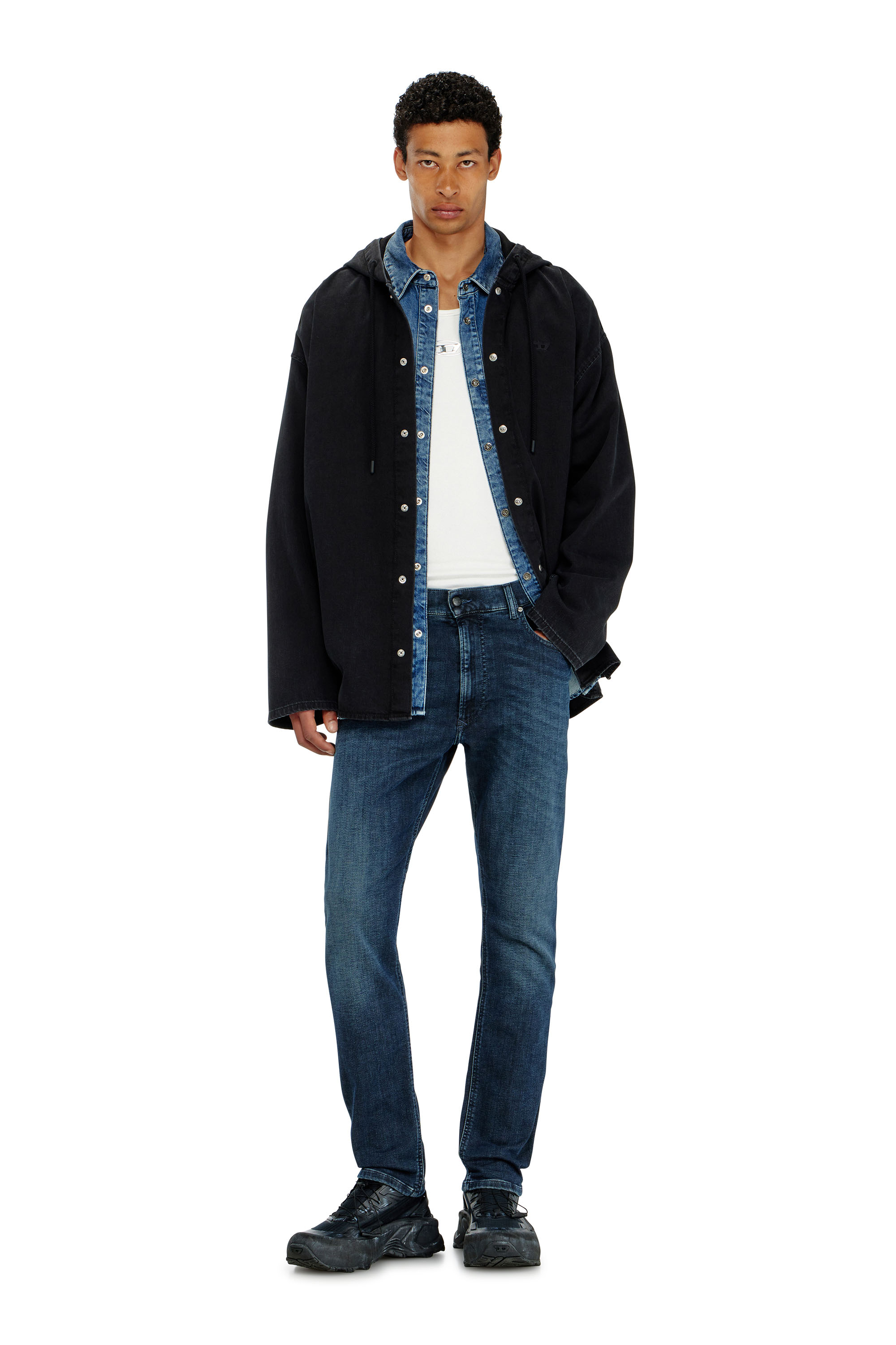 Diesel - Regular 2032 D-Krooley-BW Joggjeans&reg; 09P94 Homme, Bleu Fonc&eacute; - Image 1