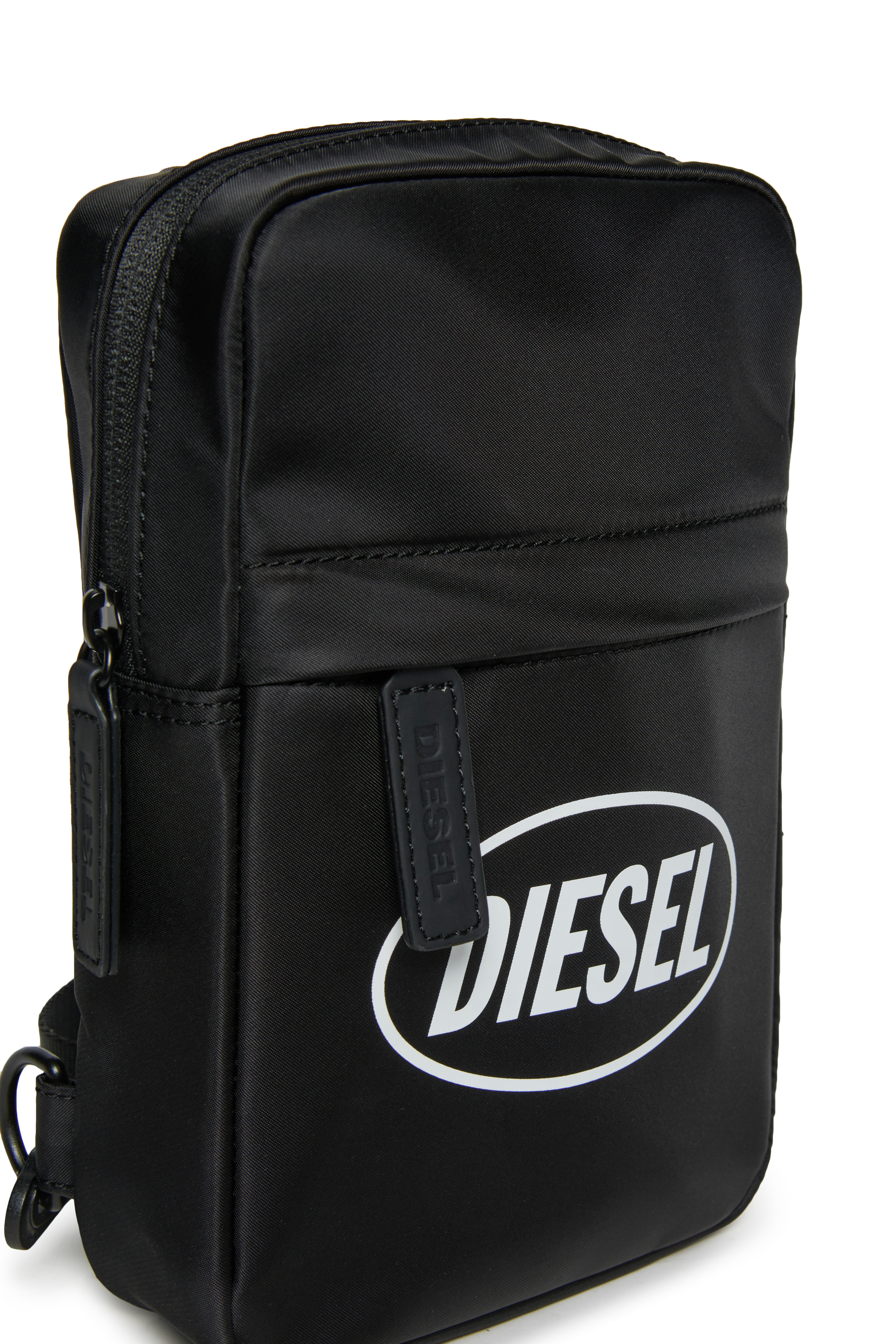 Diesel - WARREN, WARREN Sac en nylon avec impression du logo Homme in Noir - 4