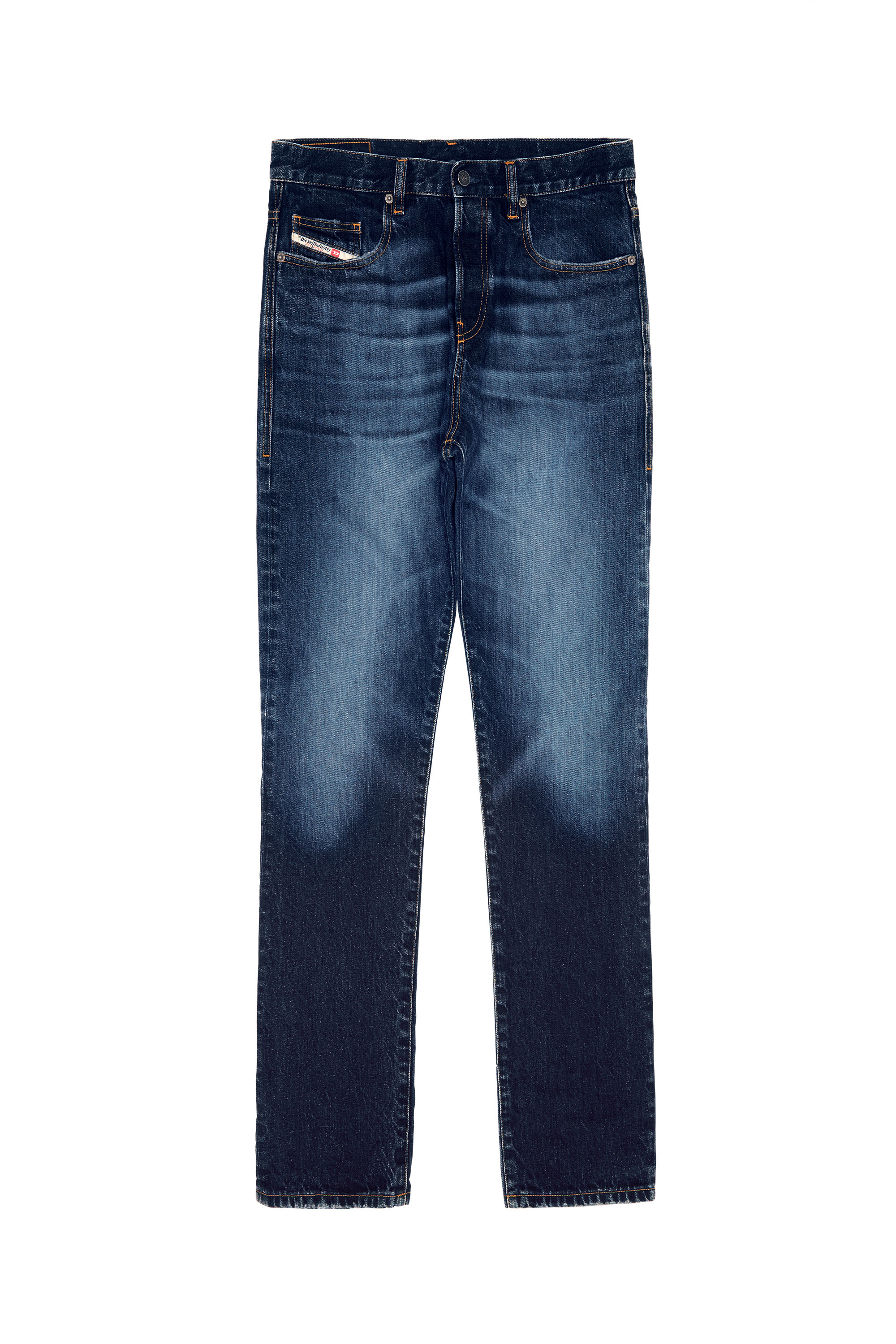 Diesel - 2020 D-Viker 09C64 Straight Jeans, Dark Blue - Image 5