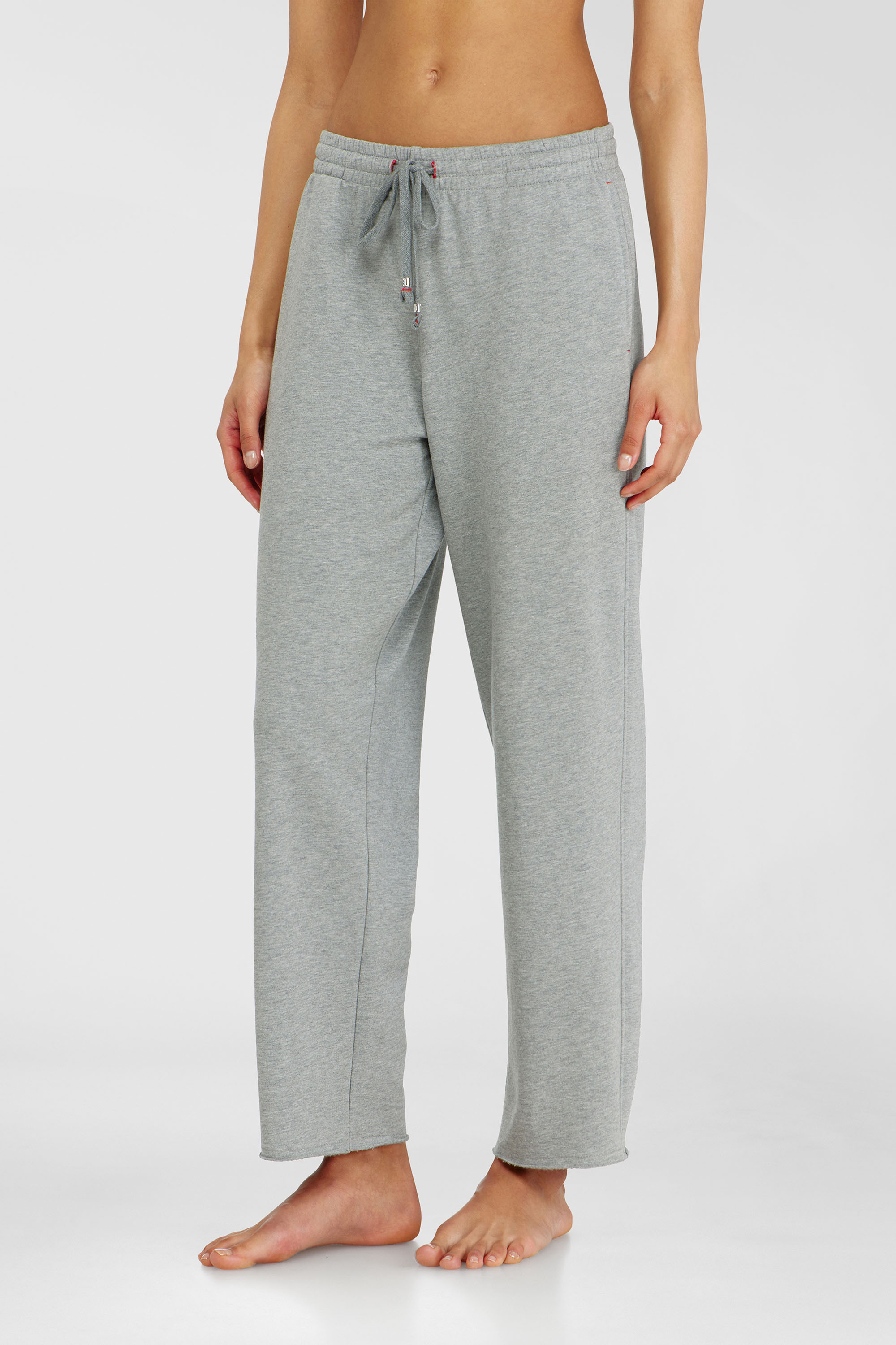 Diesel - INDRA-D-CORE, Pantalon de jogging gratt&eacute; avec ourlets francs Femme in Gris - 1