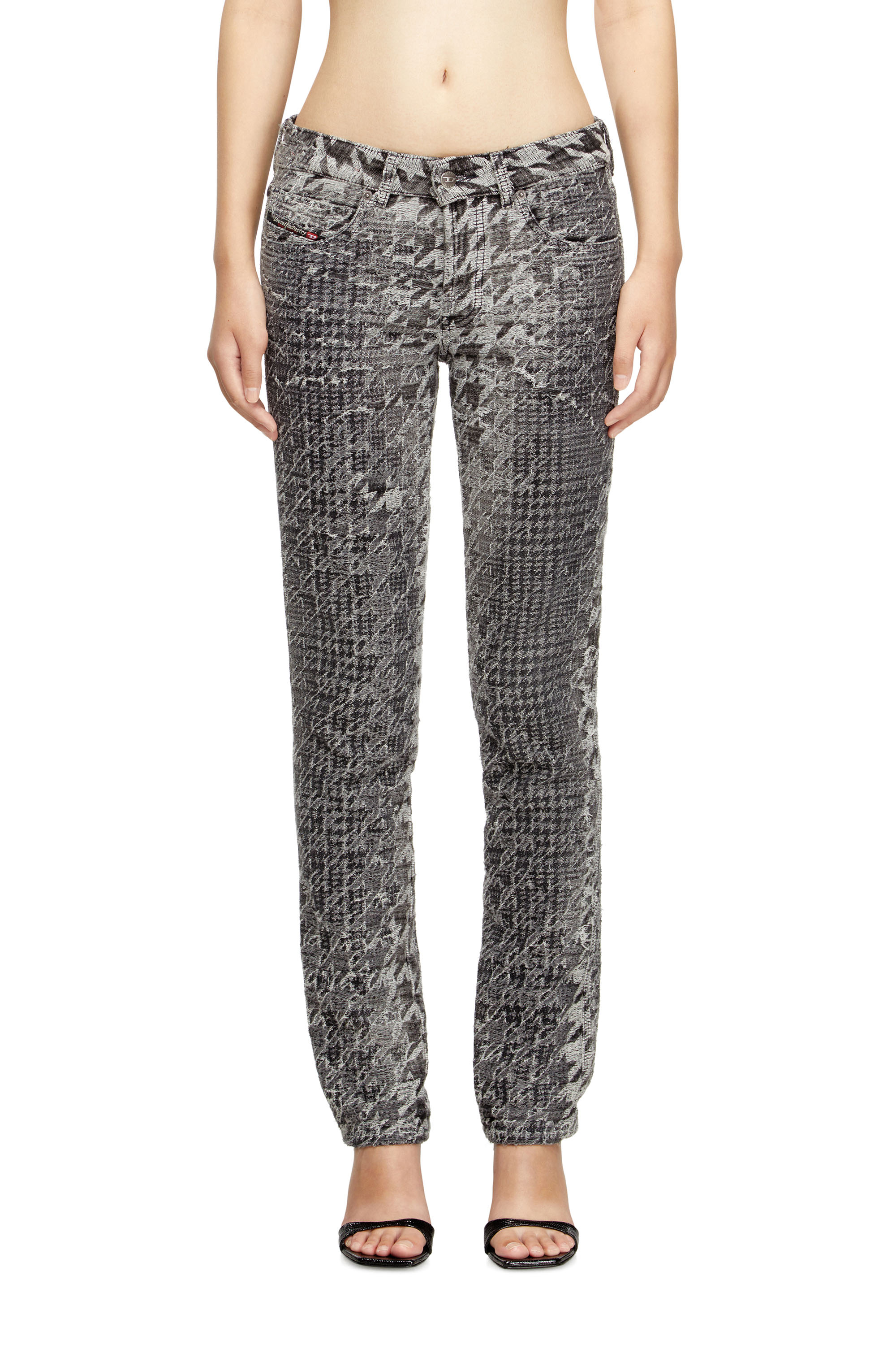 Diesel - Slim Jeans 1992 D-Jiann 0CEBN Femme, Noir/Gris foncé - Image 3