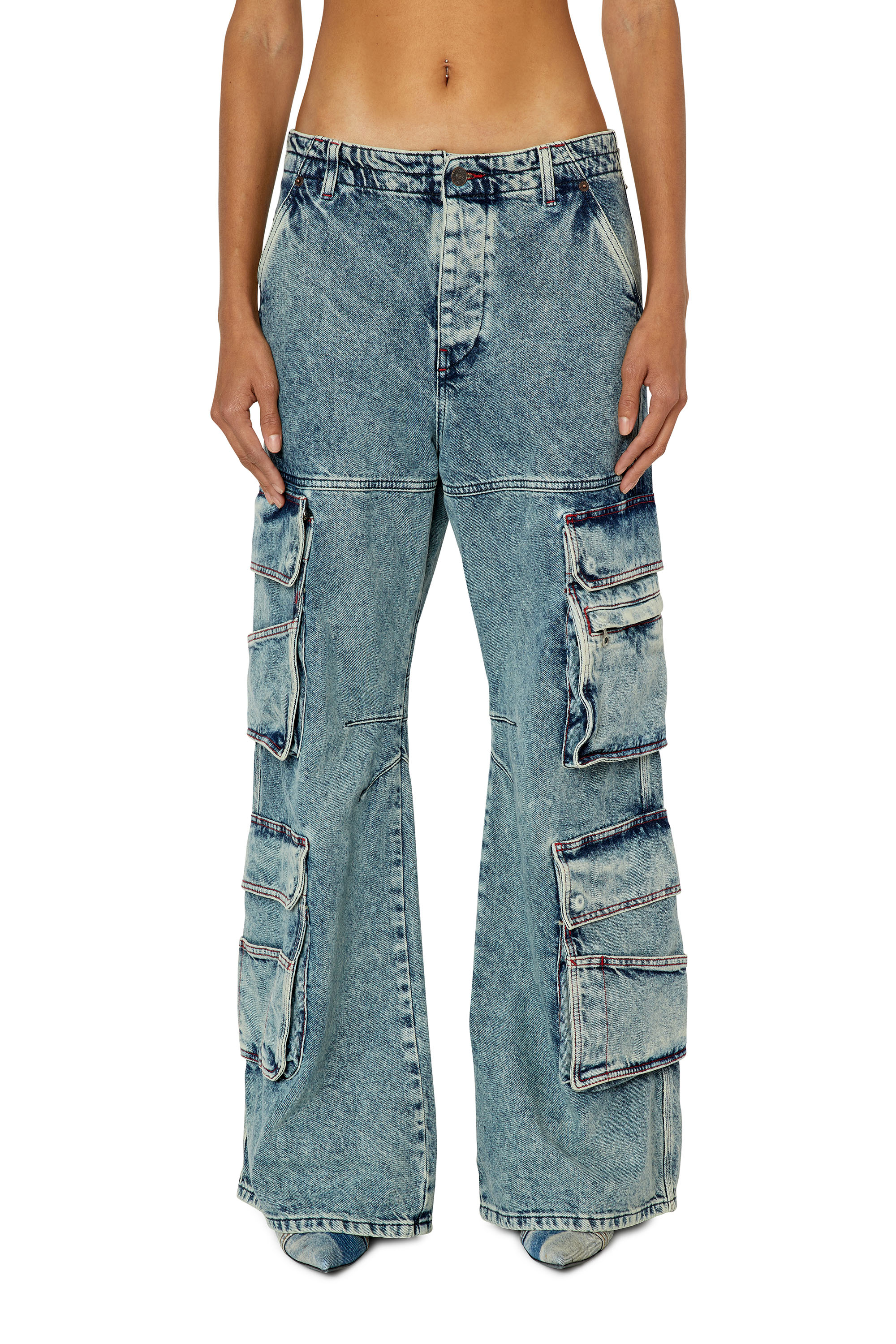 Diesel - Relaxed Jeans 1996 D-Sire 0EMAN Femme, Bleu moyen - Image 3