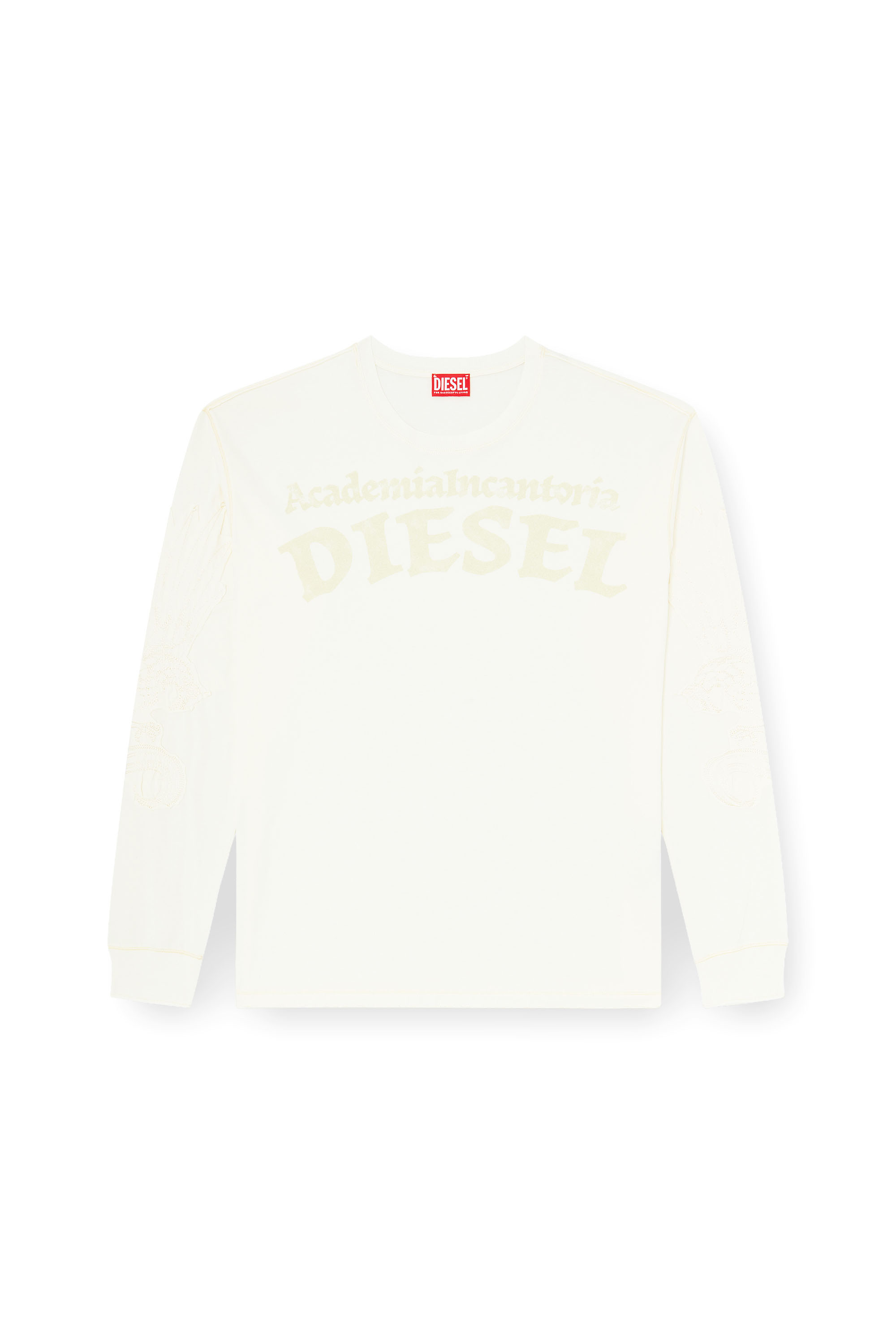 Diesel - T-NORM-LS-AA3, T-shirt manches longues avec imprim&eacute;s et patchs Homme in ToBeDefined - 3