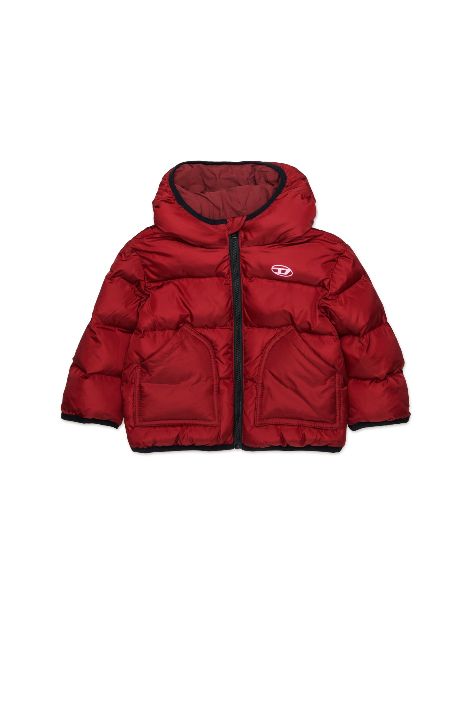 Diesel - JSIPB, Doudoune avec logo Oval D Mixte in Rouge - 1
