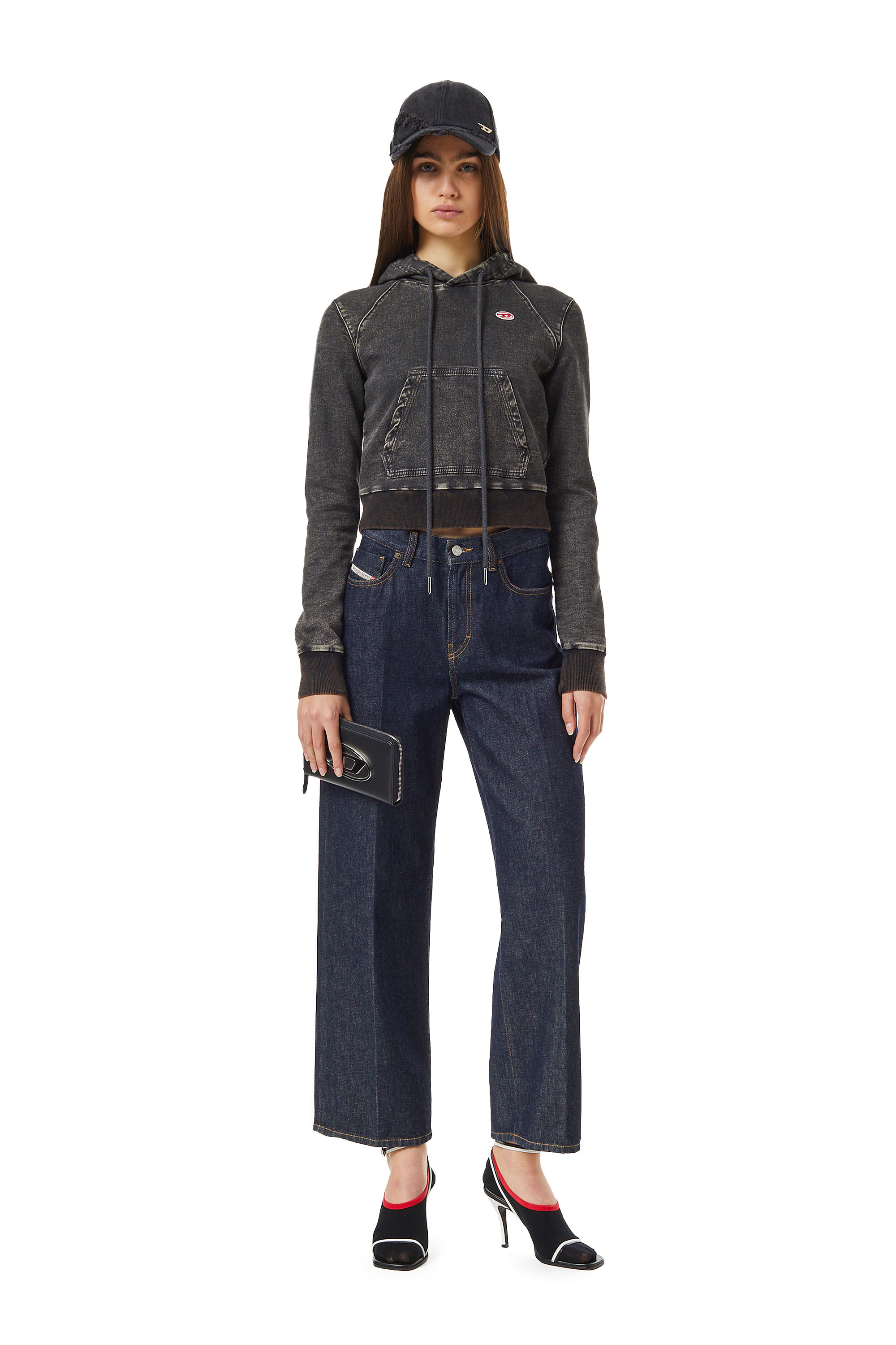 Diesel - 2000 Widee Z9C02 Bootcut and Flare Jeans, Dark Blue - Image 2