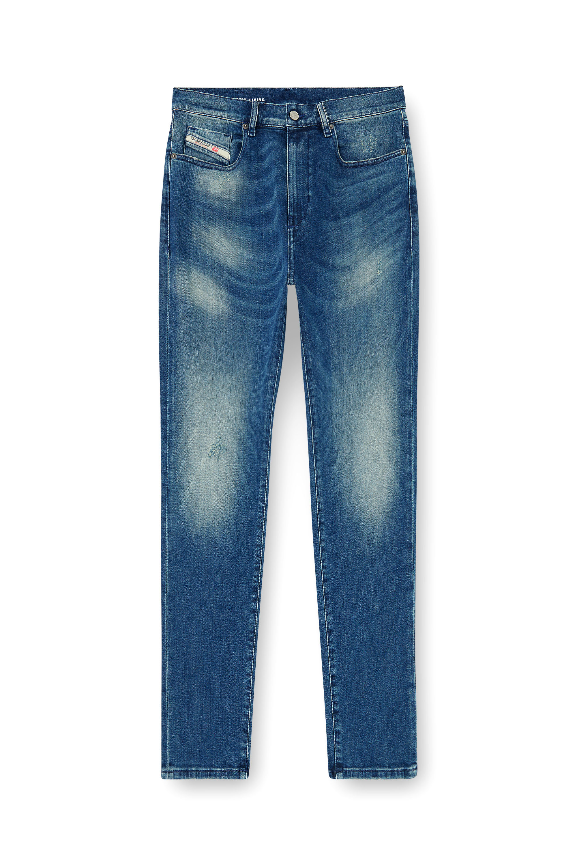Diesel - Slim Jeans 2019 D-Strukt 0ADBT Homme, Bleu moyen - Image 3