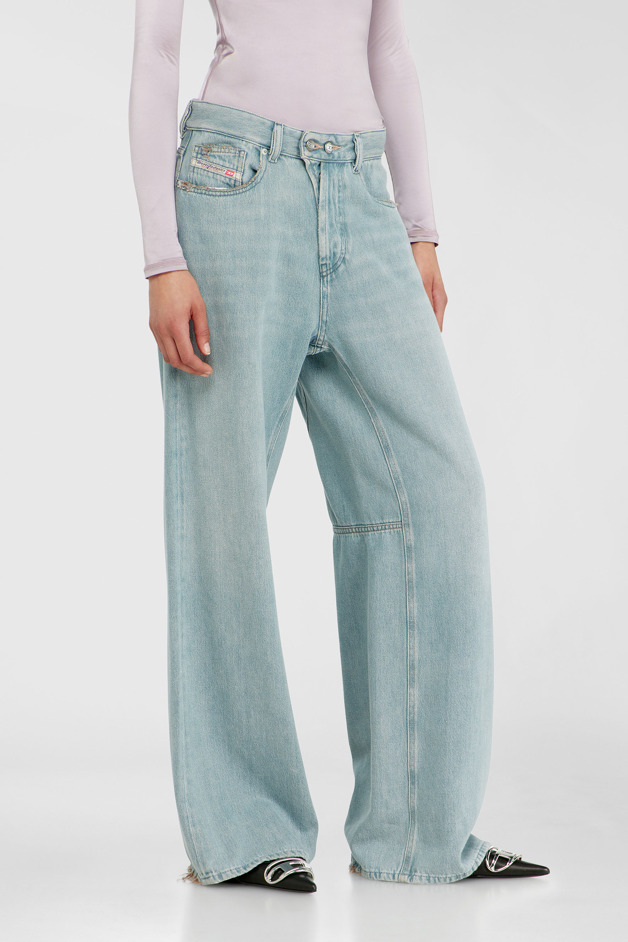 Diesel - Relaxed Jeans 1996 D-Sire 09P84 Femme, Bleu Clair - Image 7
