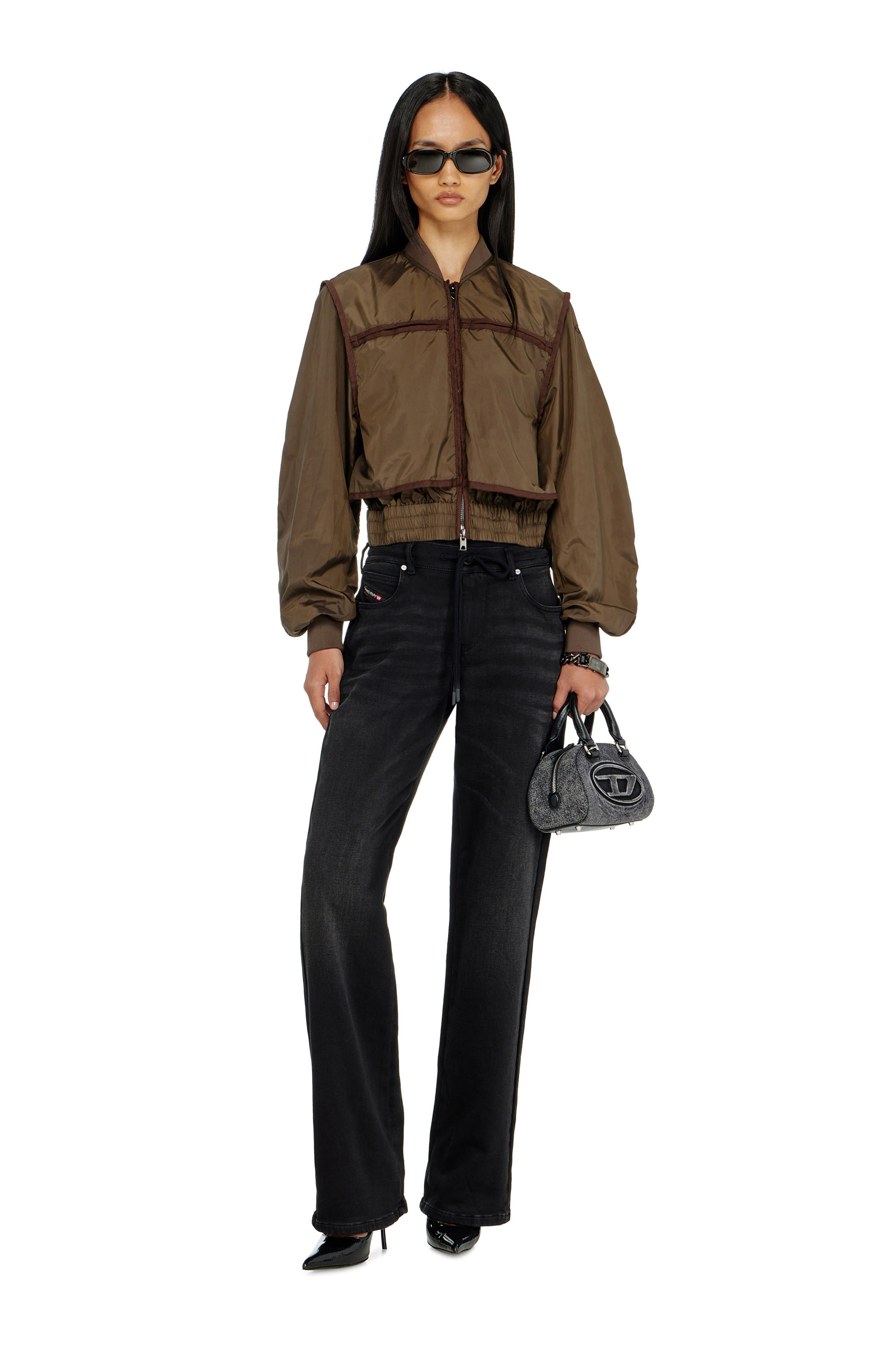 Diesel - Regular 2071 D-Meel Joggjeans&reg; 09P90 Femme, Noir/Gris fonc&eacute; - Image 1