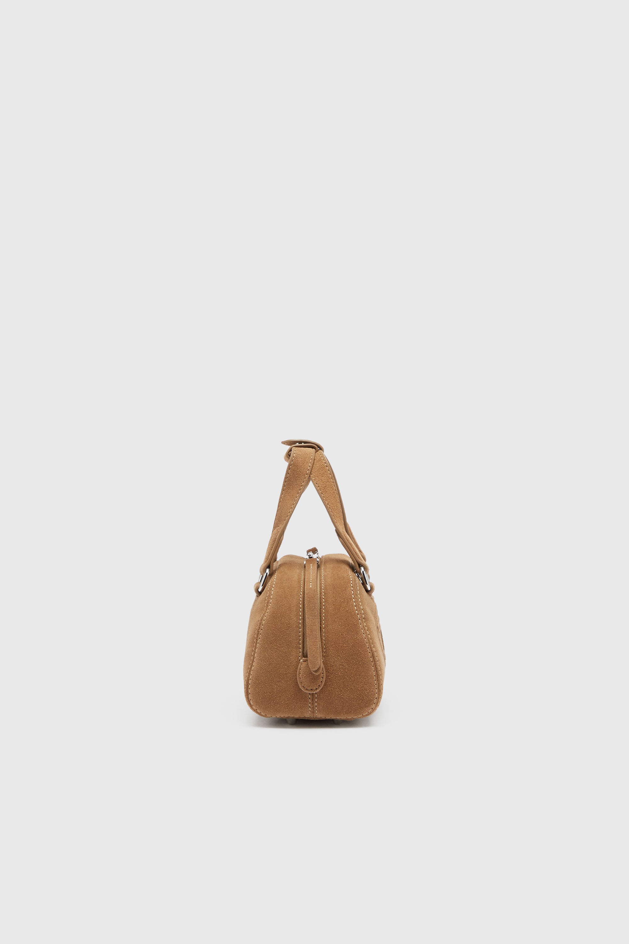 Diesel - 1DR DOME CROSSBODY, 1DR Dome-Petit sac bowling en daim Mixte in Beige - 3