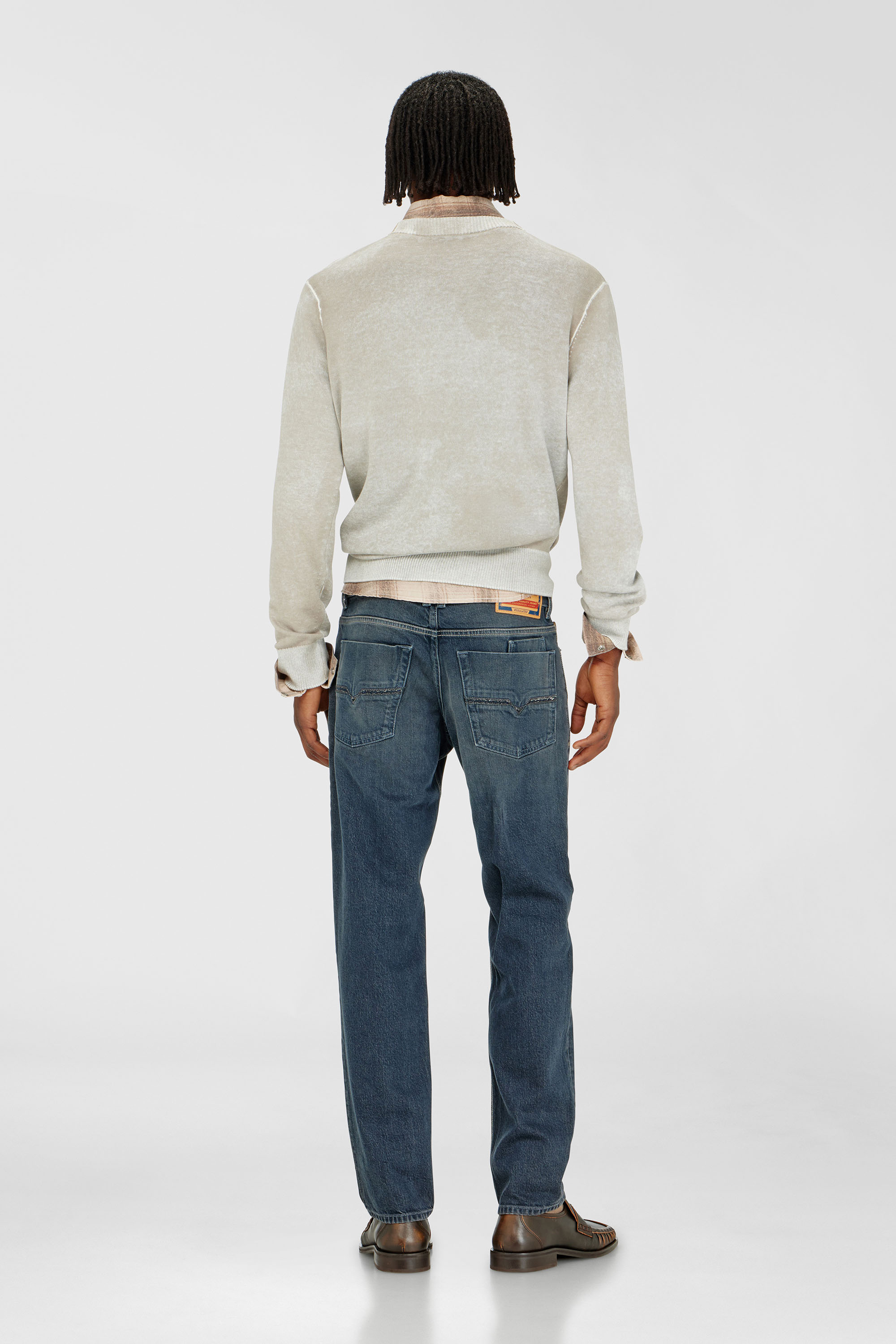 Diesel - Regular Jeans 2023 D-Finitive 007GQ Homme, Bleu moyen - Image 3