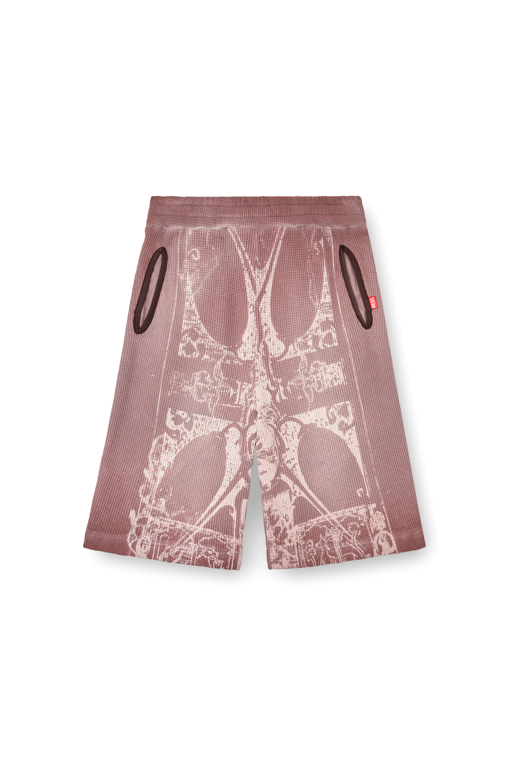 Diesel - P-WARKY-SHORT, Short gaufré avec imprimé médiéval Homme in ToBeDefined - 3