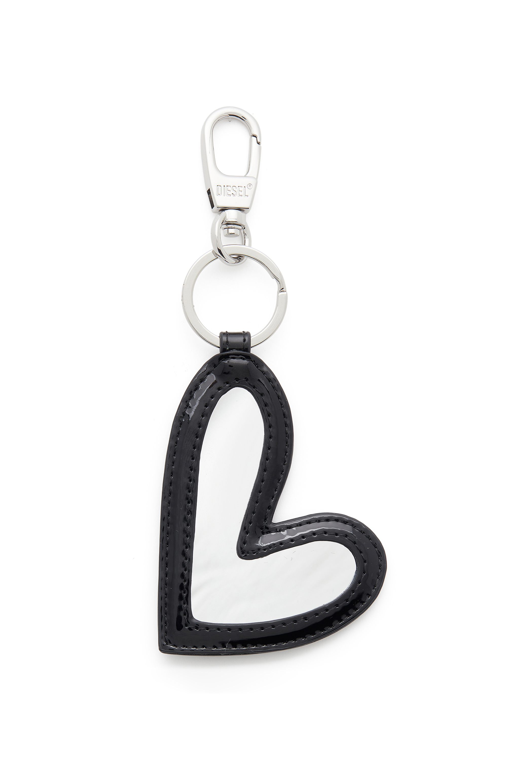 Diesel - PLAY HEART MIRROR, Breloque en forme de c&oelig;ur avec finition brillante Femme in Noir - 2