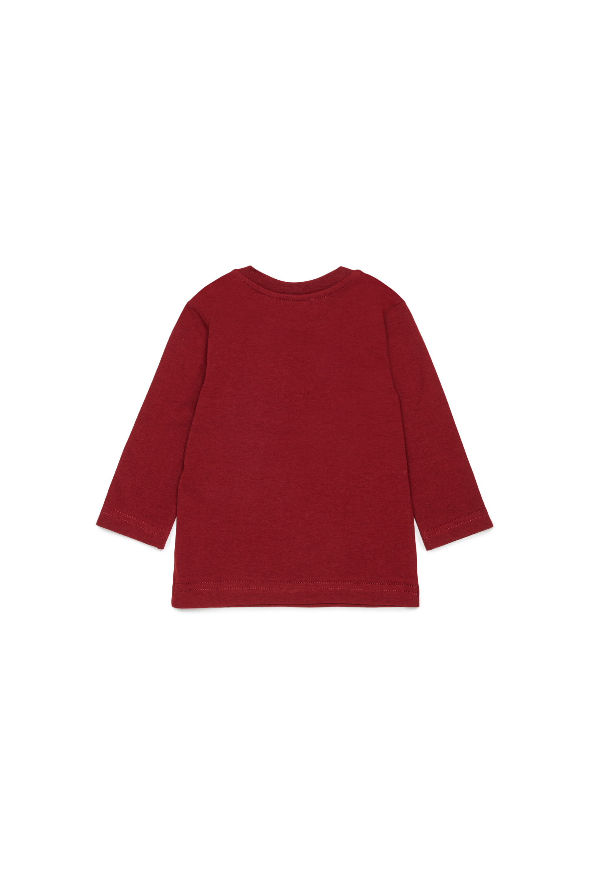 Diesel - TLODIMB, T-shirt &agrave; manches longues avec imprim&eacute; Diesel Industry Homme in Rouge - 2