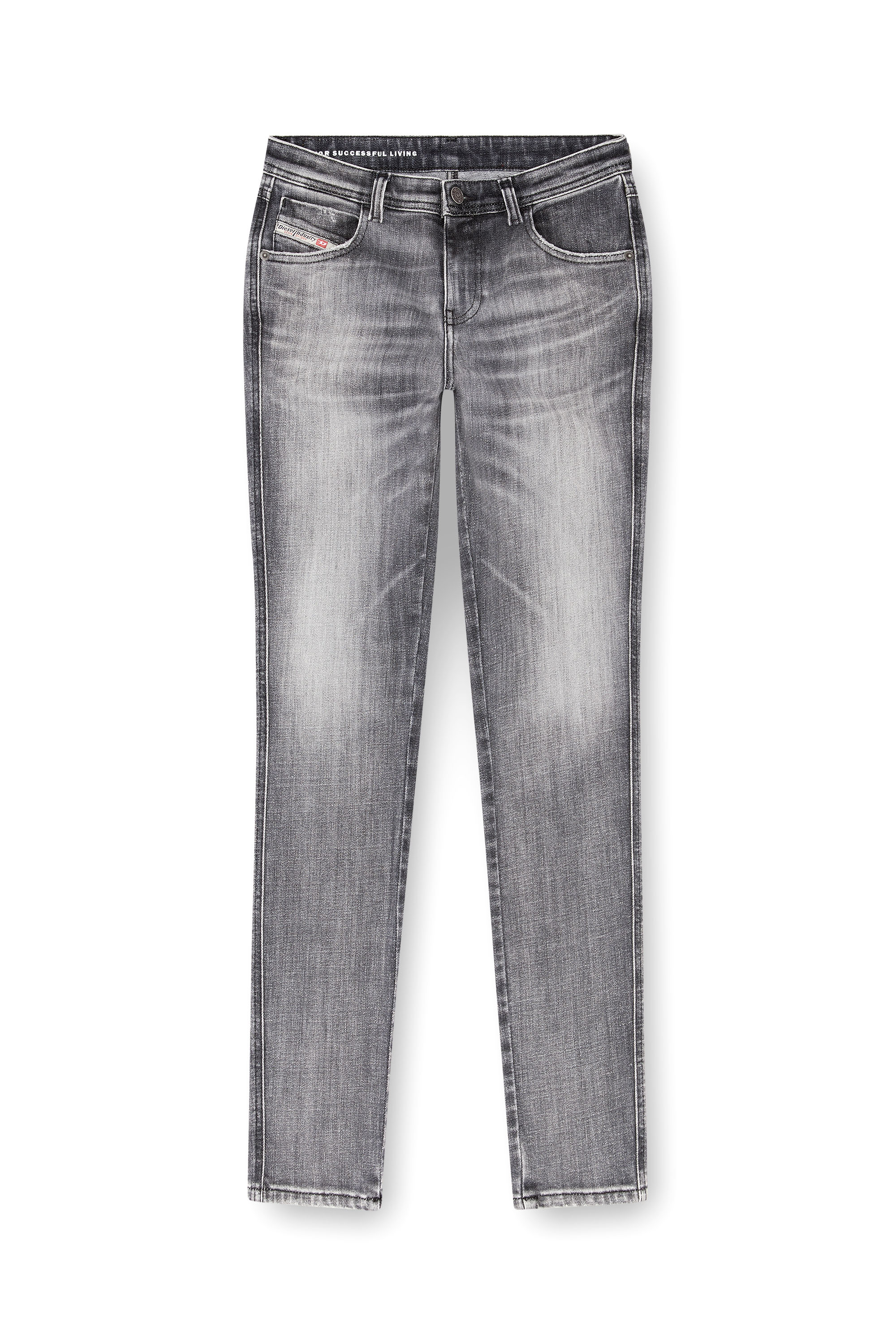 Diesel - Skinny Jeans 2015 Babhila 09J29 Femme, Gris - Image 3