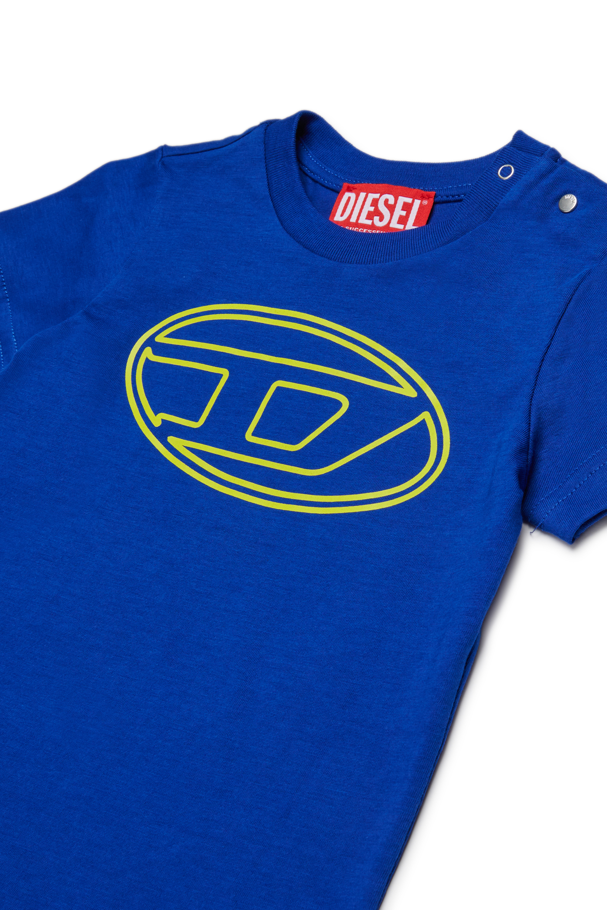 Diesel - TIMOTYB, T-shirt en coton avec logo Mixte in Bleu - 3