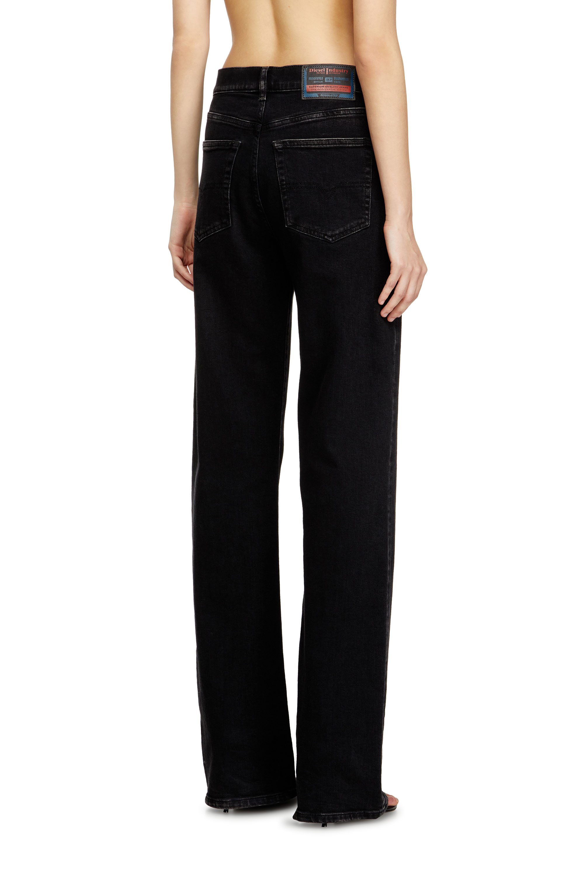 Regular Jeans 1971 D-Sent 09N89, Noir/Gris foncé Diesel - Regular Jeans 1971 D-Sent 09N89 Femme, Noir/Gris foncé - Image 3