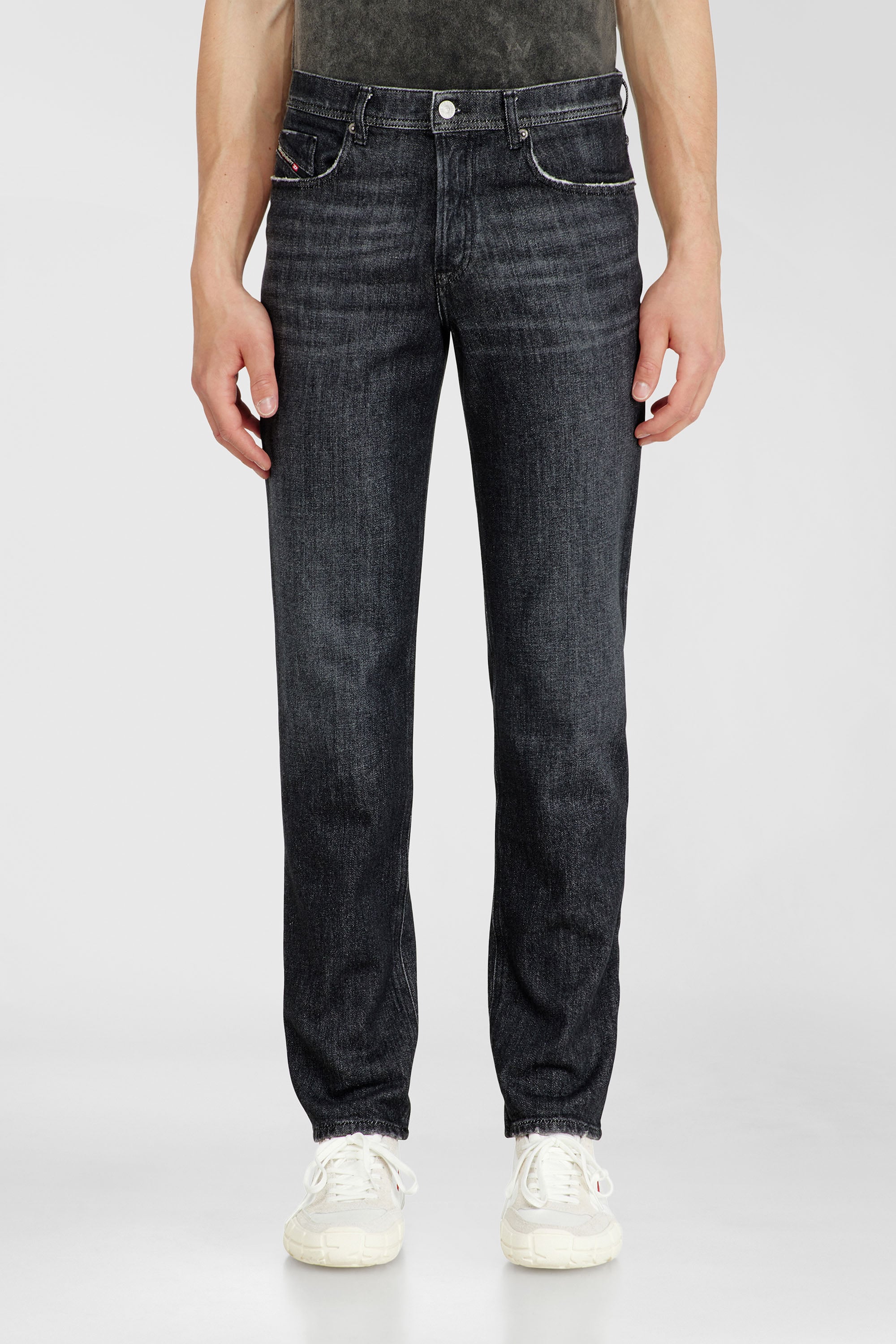 Diesel - Regular Jeans 2023 D-Finitive 09P79 Homme, Noir/Gris fonc&eacute; - Image 1
