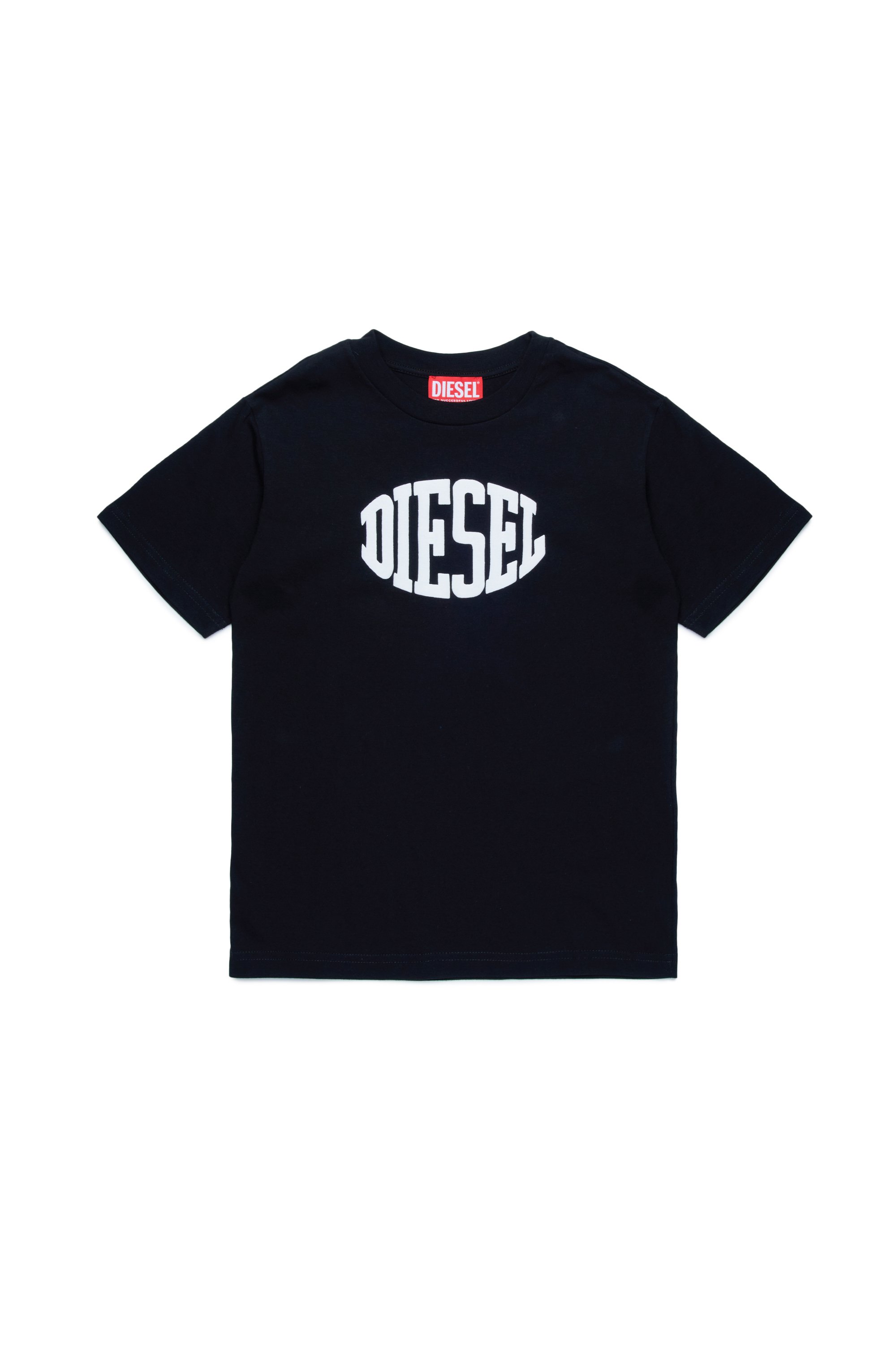 Diesel - TMUST OVER, Homme T-shirt avec logo style universitaire in Noir - Image 1