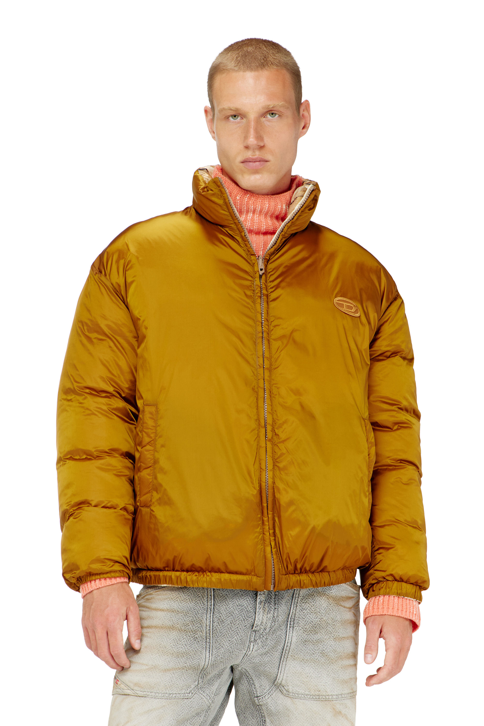 Diesel - W-BOURB-DLCK, Doudoune r&eacute;versible &agrave; motif losange Homme in ToBeDefined - 3