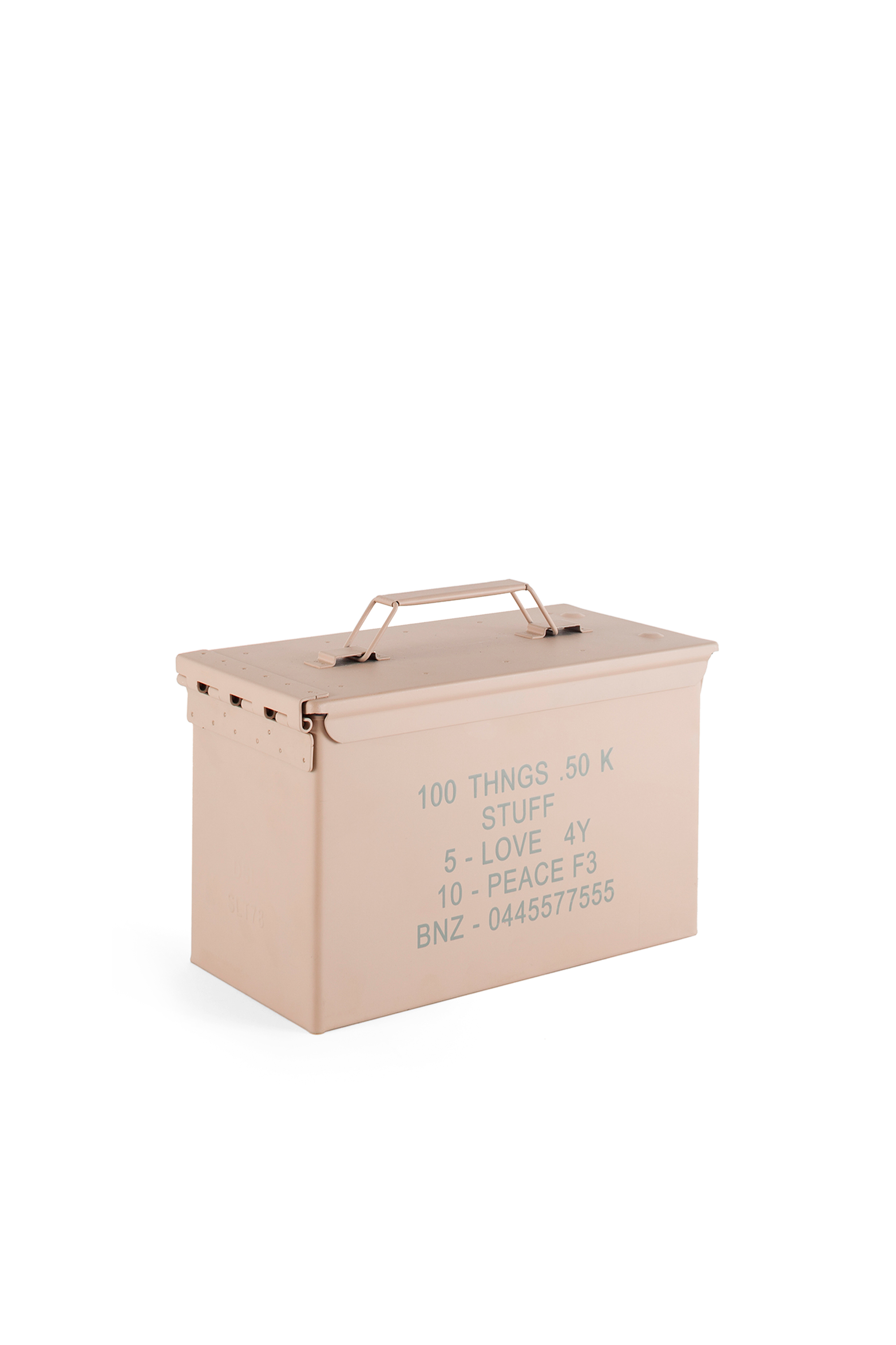 Diesel - 11034 SURVIVAL, Bo&icirc;te en m&eacute;tal beige avec couvercle Mixte in Beige - 2