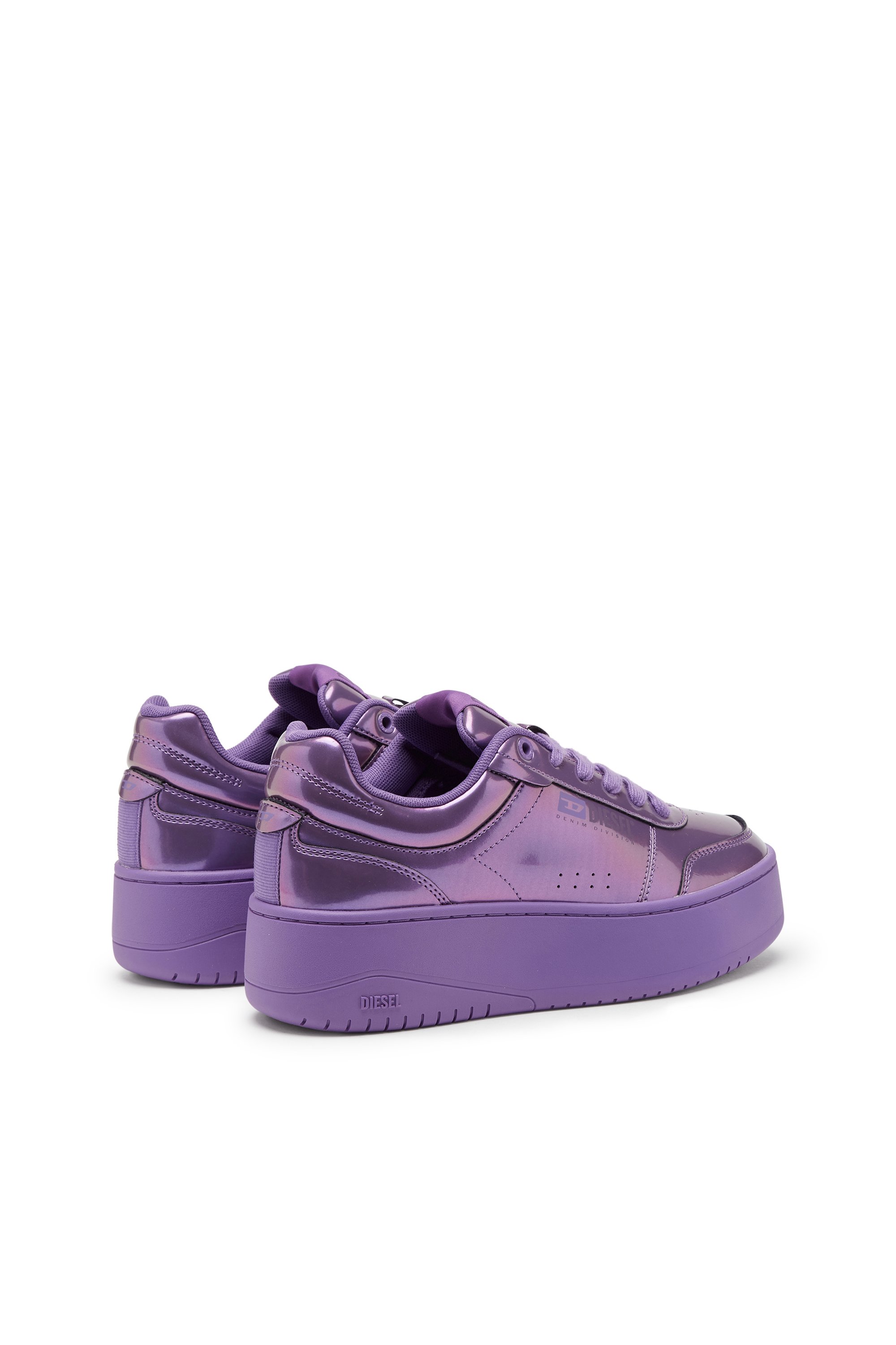 Diesel - S-ATHENE BOLD VTG W, S-Athene-Sneakers compensées effet irisé Femme in Violet - 3