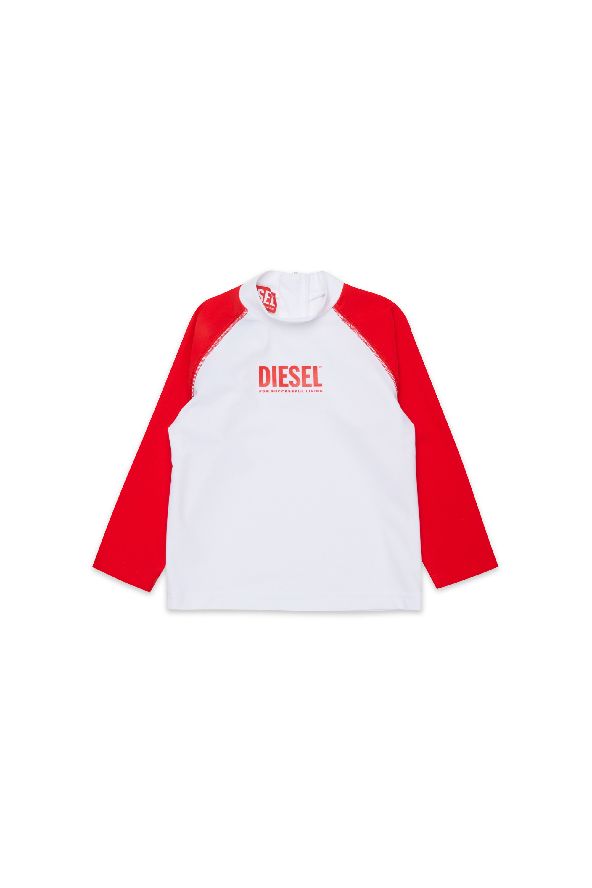 Diesel - MTRIB, Rash guard &agrave; col montant Homme in Polychrome - 1