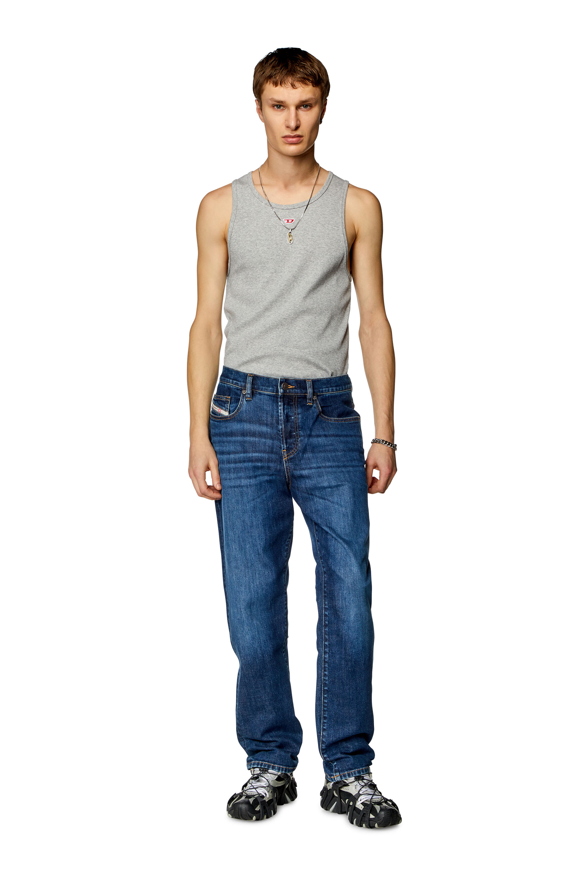 Regular Jeans 2020 D-Viker 0PFAZ, Bleu Foncé Diesel - Regular Jeans 2020 D-Viker 0PFAZ Homme, Bleu Foncé - Image 1